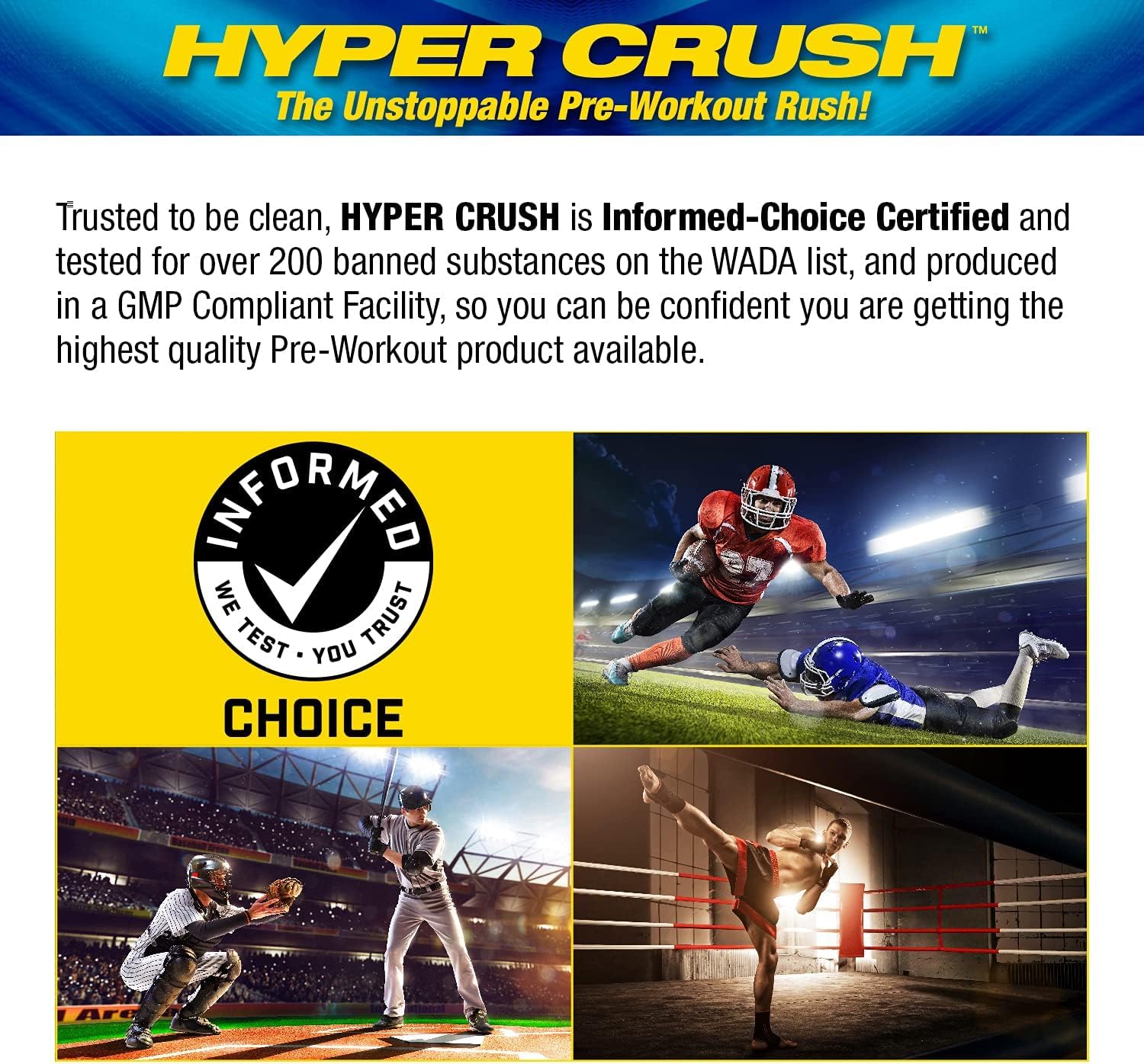 Maximum Human Performance MHP HYPER CRUSH Pre Workout energy drink creatine Maximum Human Performance buy supplements canada
