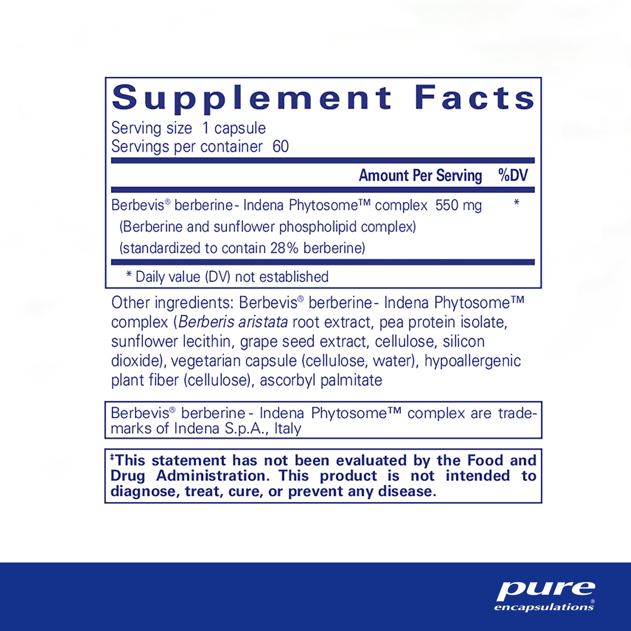 Pure Encapsulations Berberine UltraSorb | Enhanced Absorption Berberine | 60 Capsules Pure Encapsulations buy supplements canada