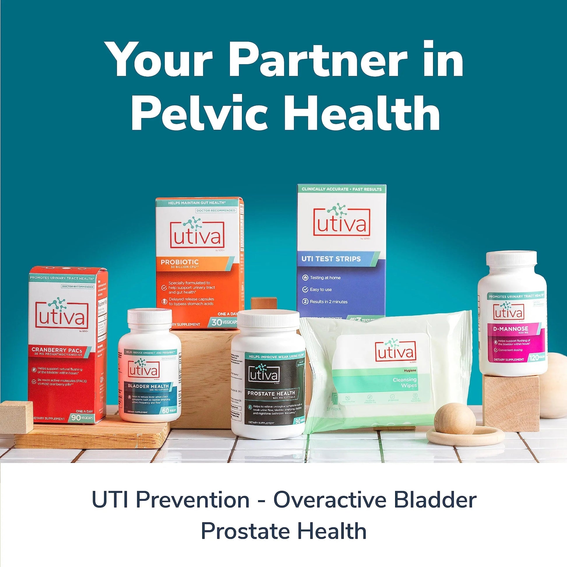 Szio+ Utiva Bladder Health - Control Supplement for Overactive Bladder and Lower Urinary Tract Health - Clinically Proven to Reduce Frequency and Urgency - 60 Capsules Szio+ buy supplements canada