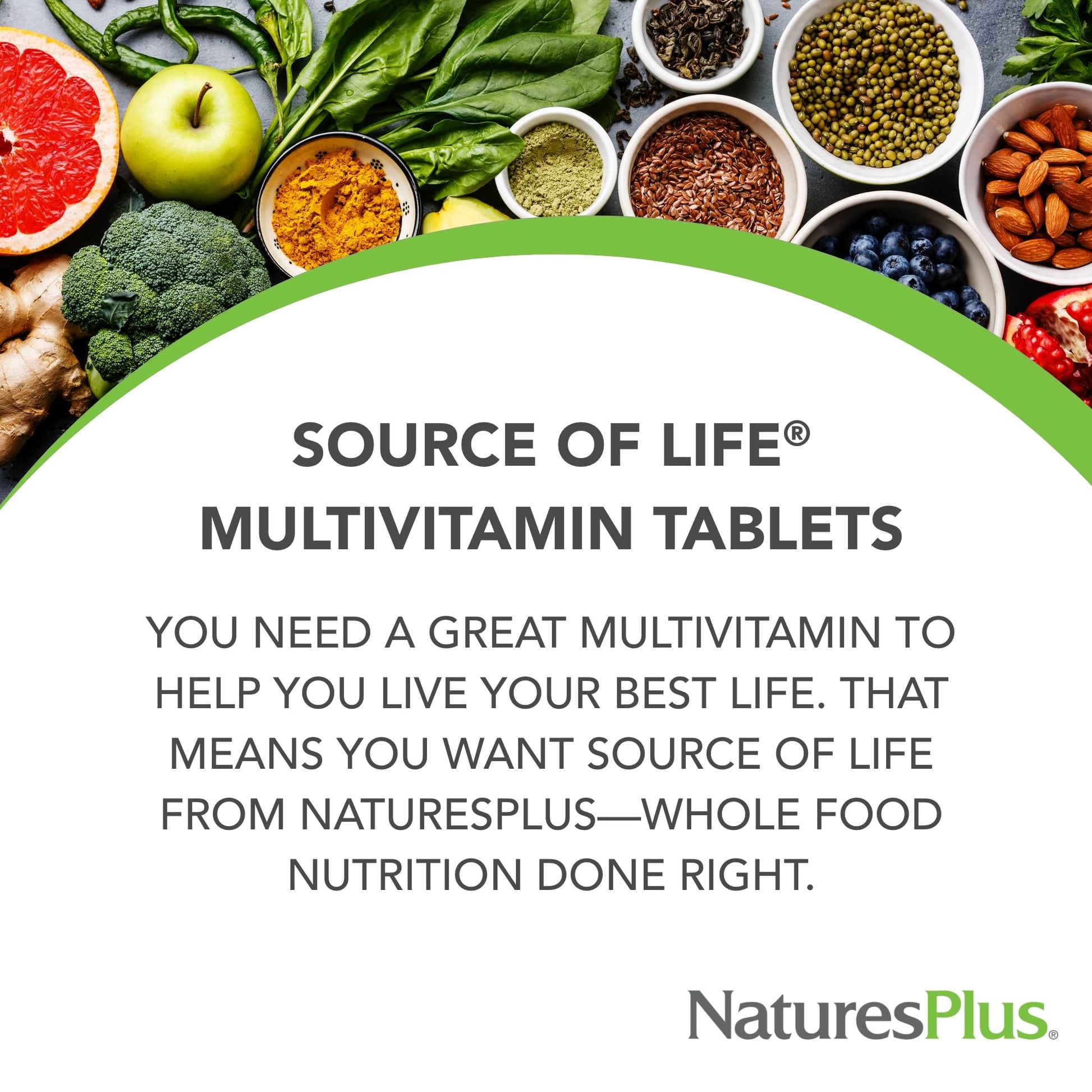 NaturesPlus Source of Life - 90 Tablets - Multivitamin & Mineral Supplement with Concentrated Whole Foods - Gluten Free, Vegetarian - 30 Servings NaturesPlus buy supplements canada