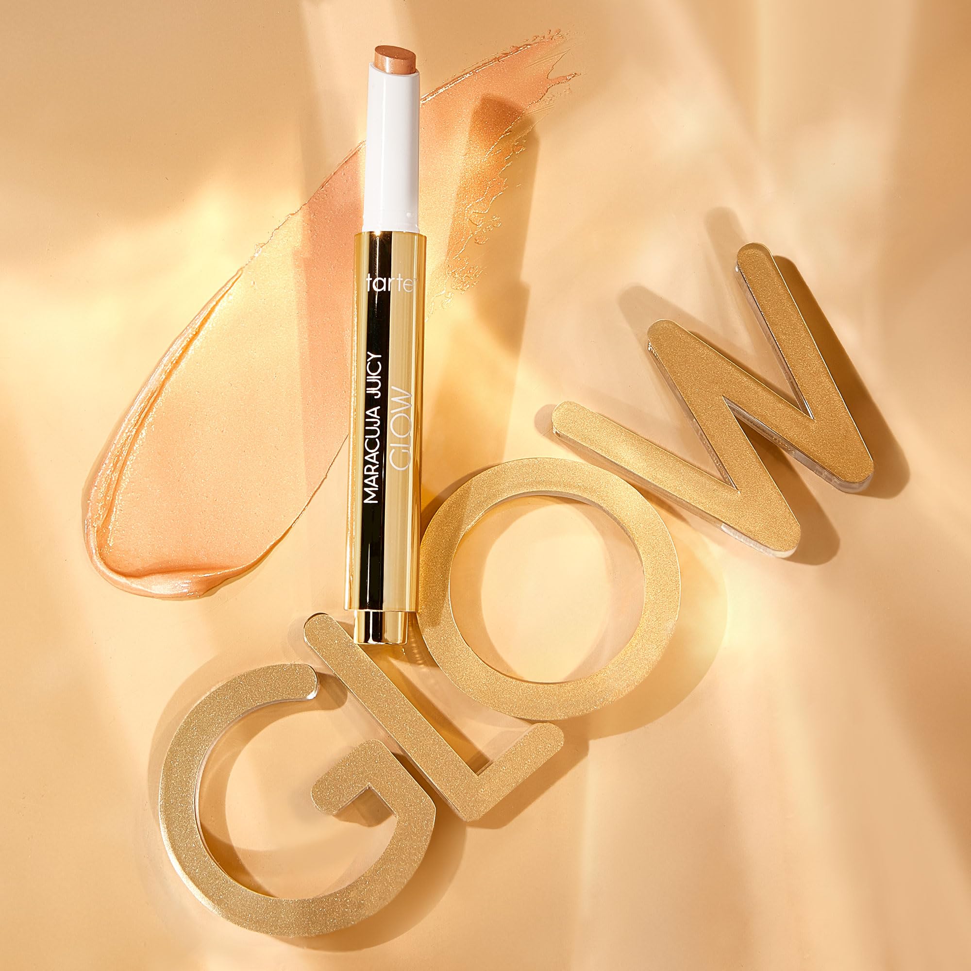 tarte maracuja juicy glow highlight – Highlighter with Vitamin E to Hydrate, Blur appearance for a Smooth Buildable & Luminous Radiant Finish, Vegan & Cruelty-Free, full size, champagne glow tarte buy supplements canada