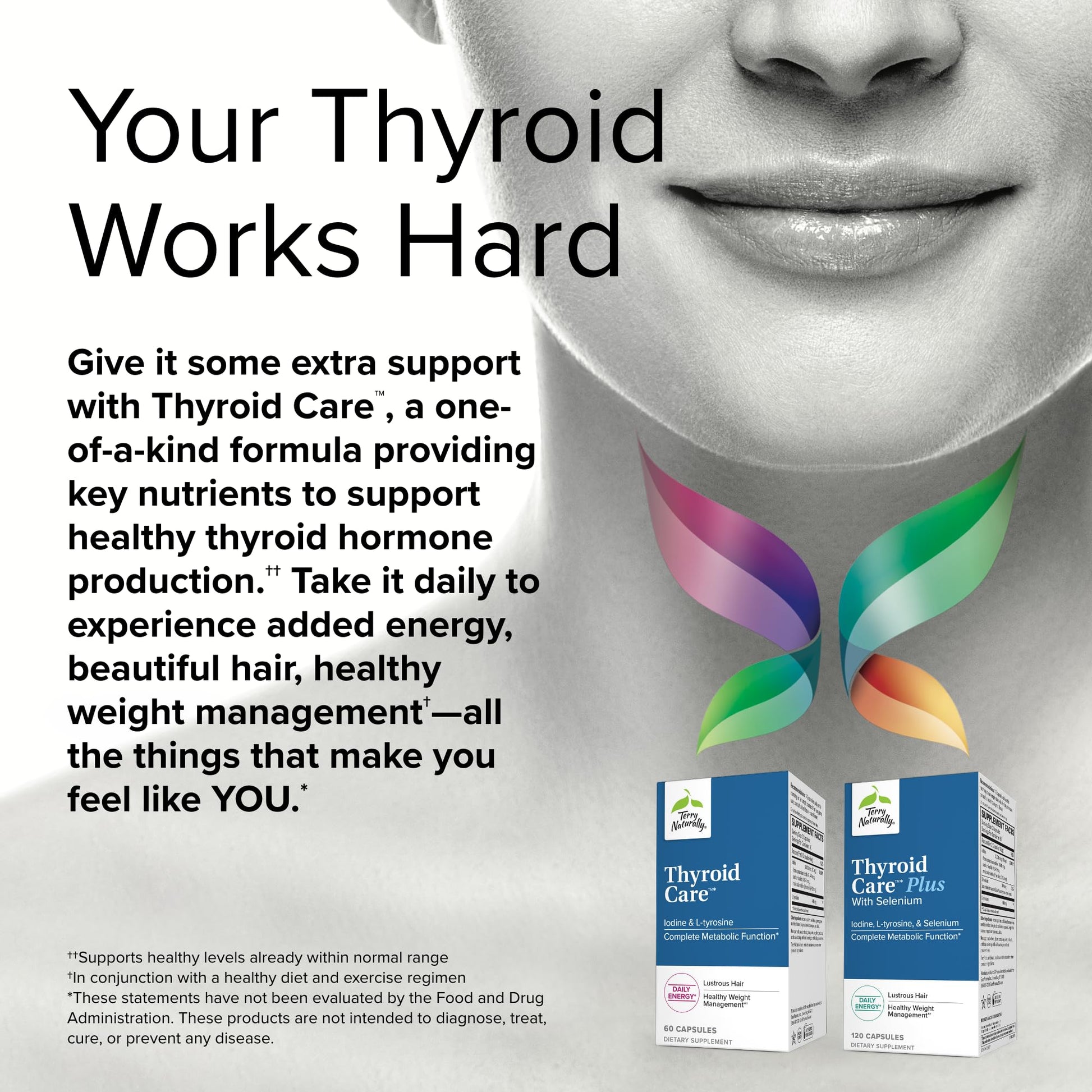 Terry Naturally Thyroid Care - 120 Capsules - Complete Metabolic Function - with Iodine Terry Naturally buy supplements canada