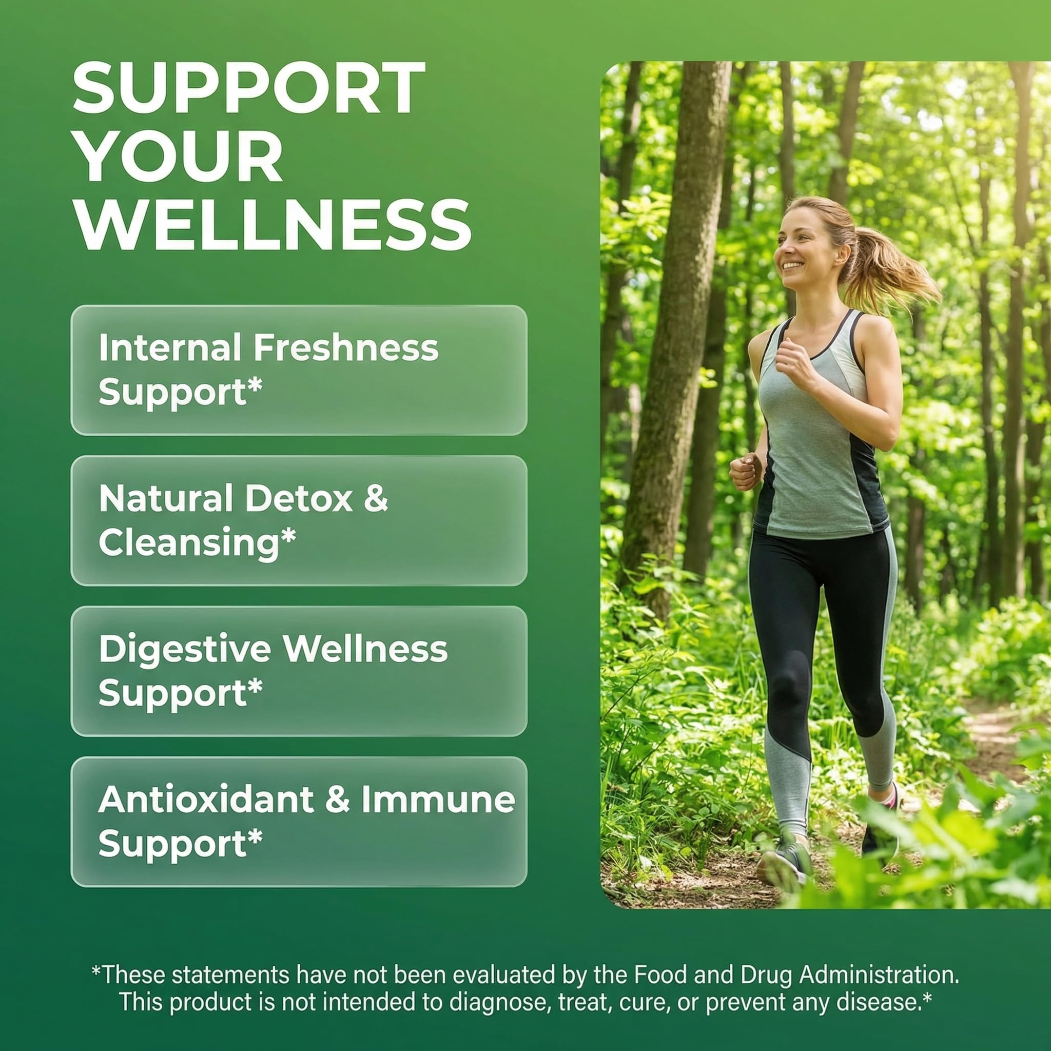 Clean Nutra Chlorophyll Capsules Supplement Internal Deodorant Peppermint, Sea Moss, Parsley, Chlorella, Spirulina, Slippery Elm, Ashwagandha, PhytoFresh Greens Detox Pills Clean Nutraceuticals buy supplements canada