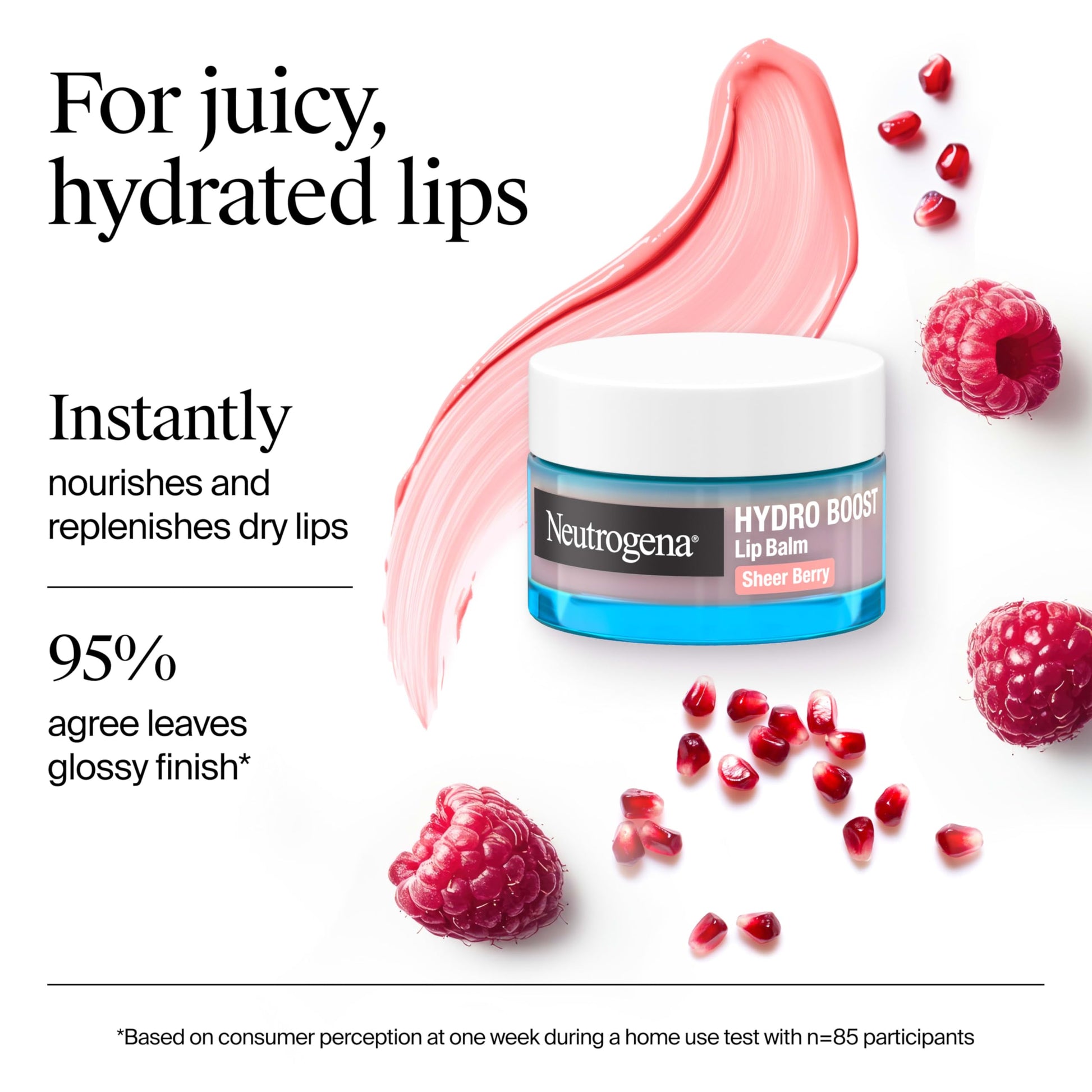 Neutrogena Hydro Boost Hyaluronic Acid Lip Balm, Nourishing Vitamin E Leaves Lips Feeling Hydrated, Sheer Pink Tinted Color with a Sweet Berry Flavor, Sheer Berry, 0.5 oz Neutrogena buy supplements canada