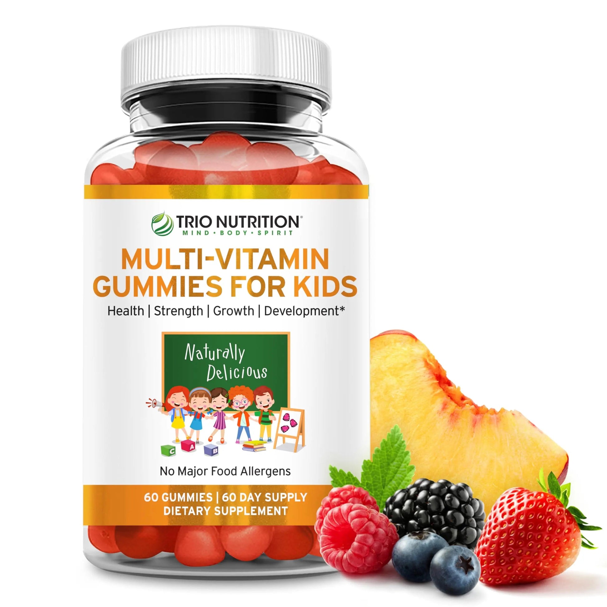 TRIO NUTRITION Premium Kids Multivitamin Gummies with Vitamin C & Zinc for Immune & Energy Support | TRIO NUTRITION buy supplements canada