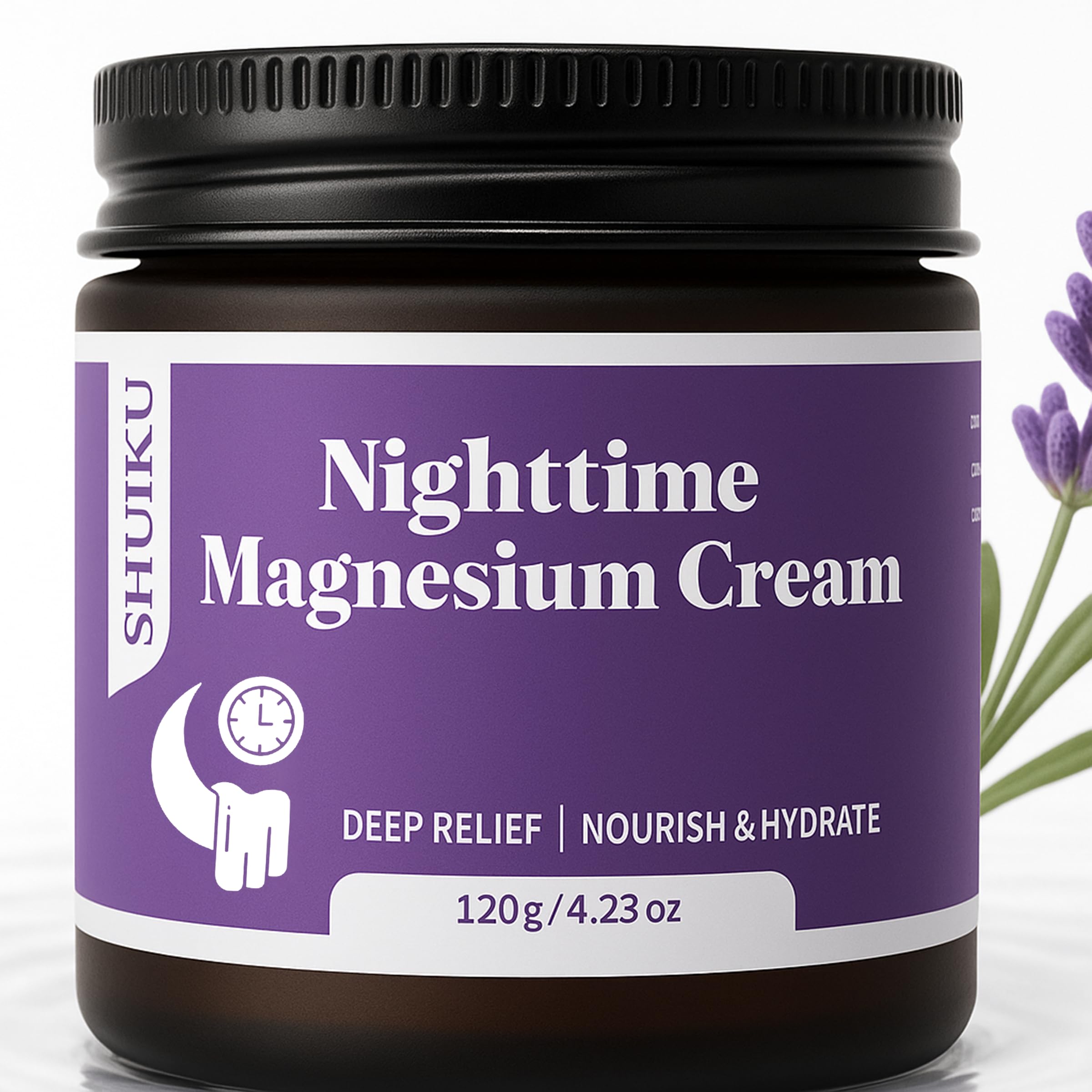 Magnesium Lotion for Sleep & Calm, Topical Magnesium Cream for Relaxation, Nightly Calm, Better Sleep, and for Leg Cramps & Pain SHUIKU buy supplements canada
