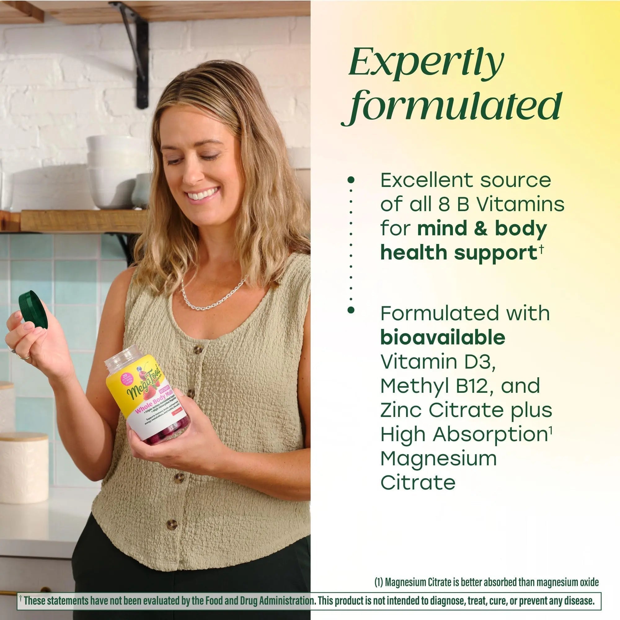 MegaFood Women’s Whole Body Multivitamin Gummies - Multivitamin For Women With Vitamin C, Magnesium Citrate, Vitamin D3, Folate MegaFood buy supplements canada