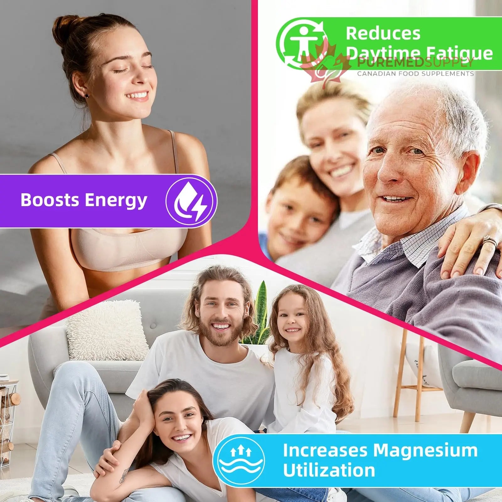 2 Pack Magnesium Complex Gummies – with 12 Forms of Magnesium Plus Vitamins B6, B12 & C. Vegan Strawberry Gummies to Support Mood, for Adults, 120 Count BVIVLOO buy supplements canada