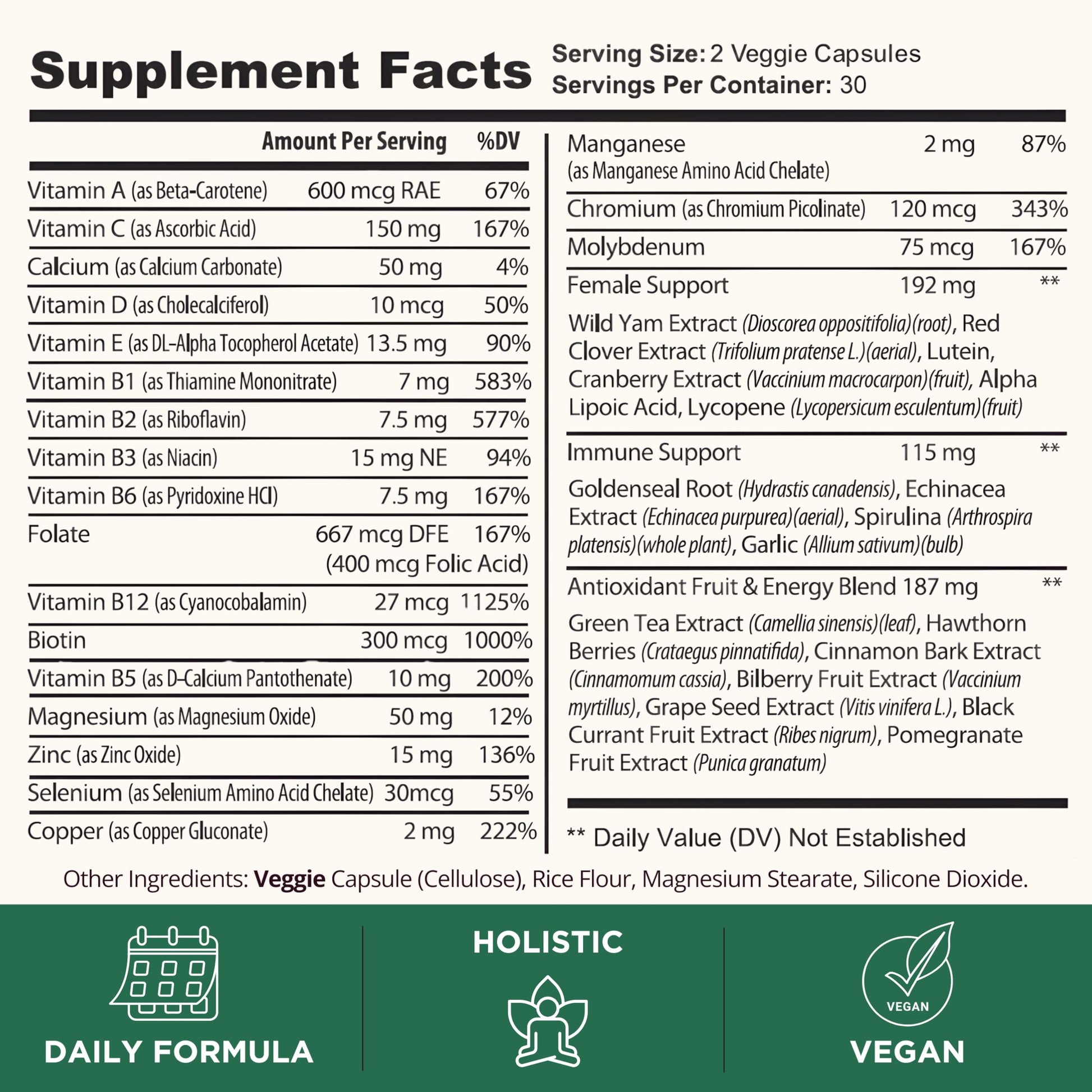 TODICAMP Melanin-Rich Physiology Women's Wellness Formula with 37 Active Ingredients - Daily Multivitamin for Women Hormone Balance, Energy Vitamins for Women, Biotin Supplement for Hair Skin & Nails TODICAMP buy supplements canada