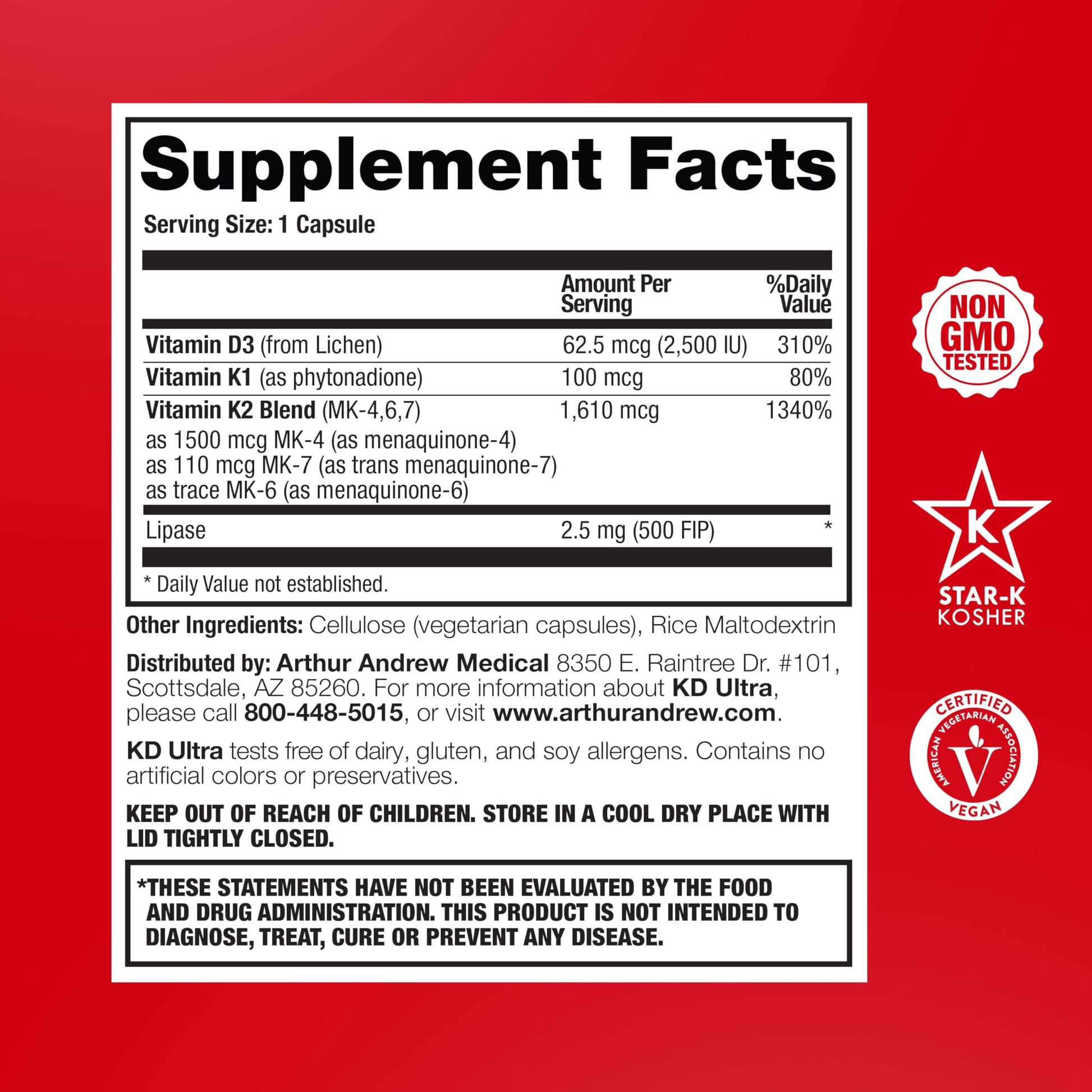 Arthur Andrew Medical, KD Ultra, Immunity, Heart and Bone Health, 90 Capsules Arthur Andrew Medical buy supplements canada