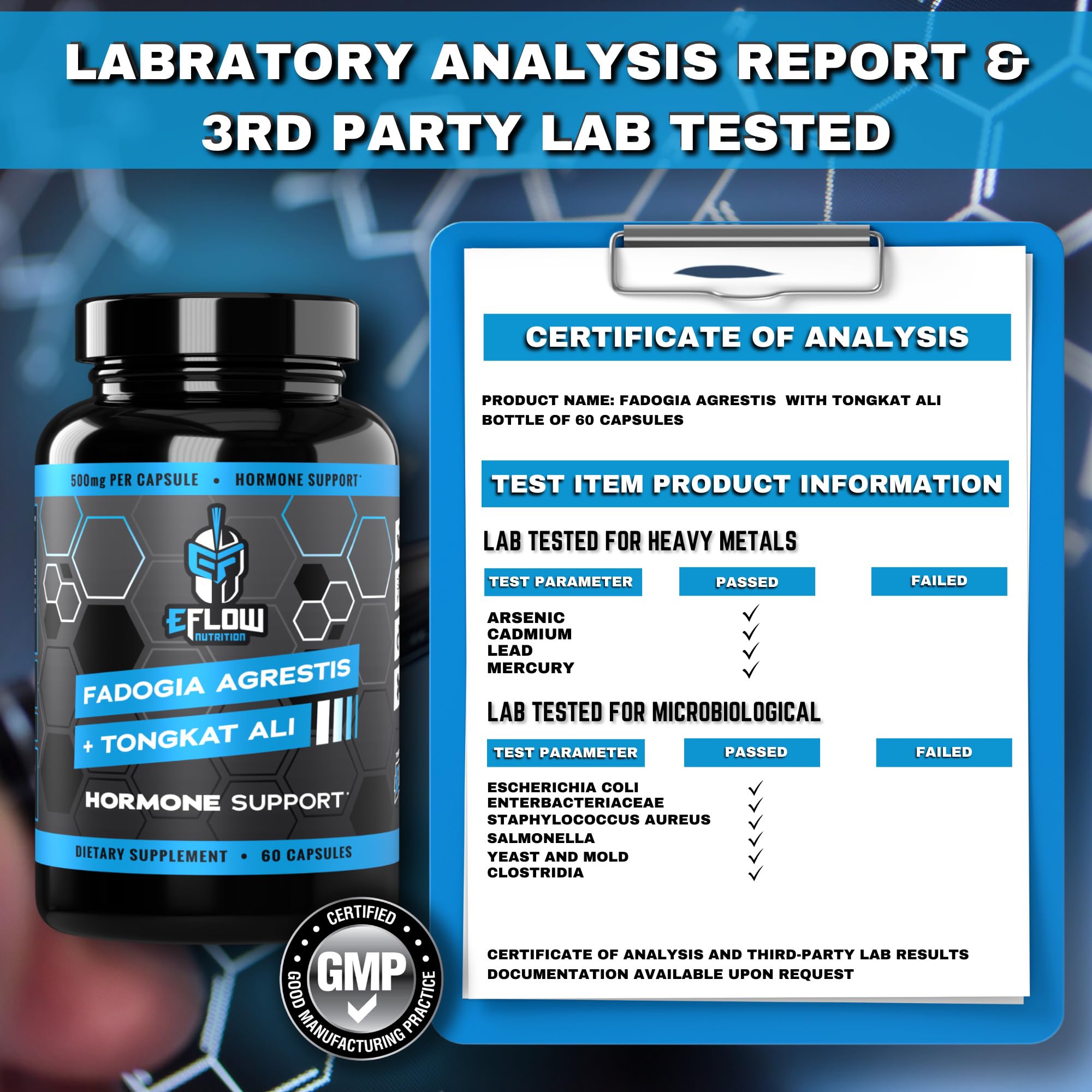 eFlow Nutrition Fadogia Agrestic + Tongkat Ali - [2-in-1] Natural Performance Supplement eFlow Nutrition buy supplements canada