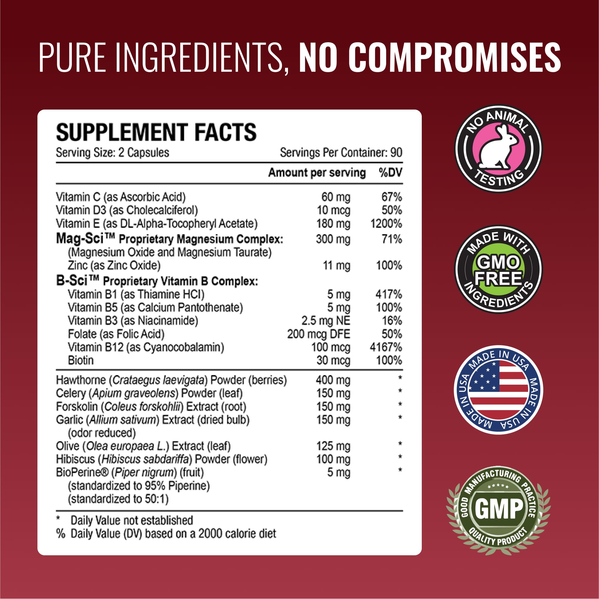 Approved Science Bloodsyl - Supports Blood Flow - Hawthorn Berry, Magnesium, BioPerine - Vegan - 180 Capsules - Pack of 1 Approved Science buy supplements canada