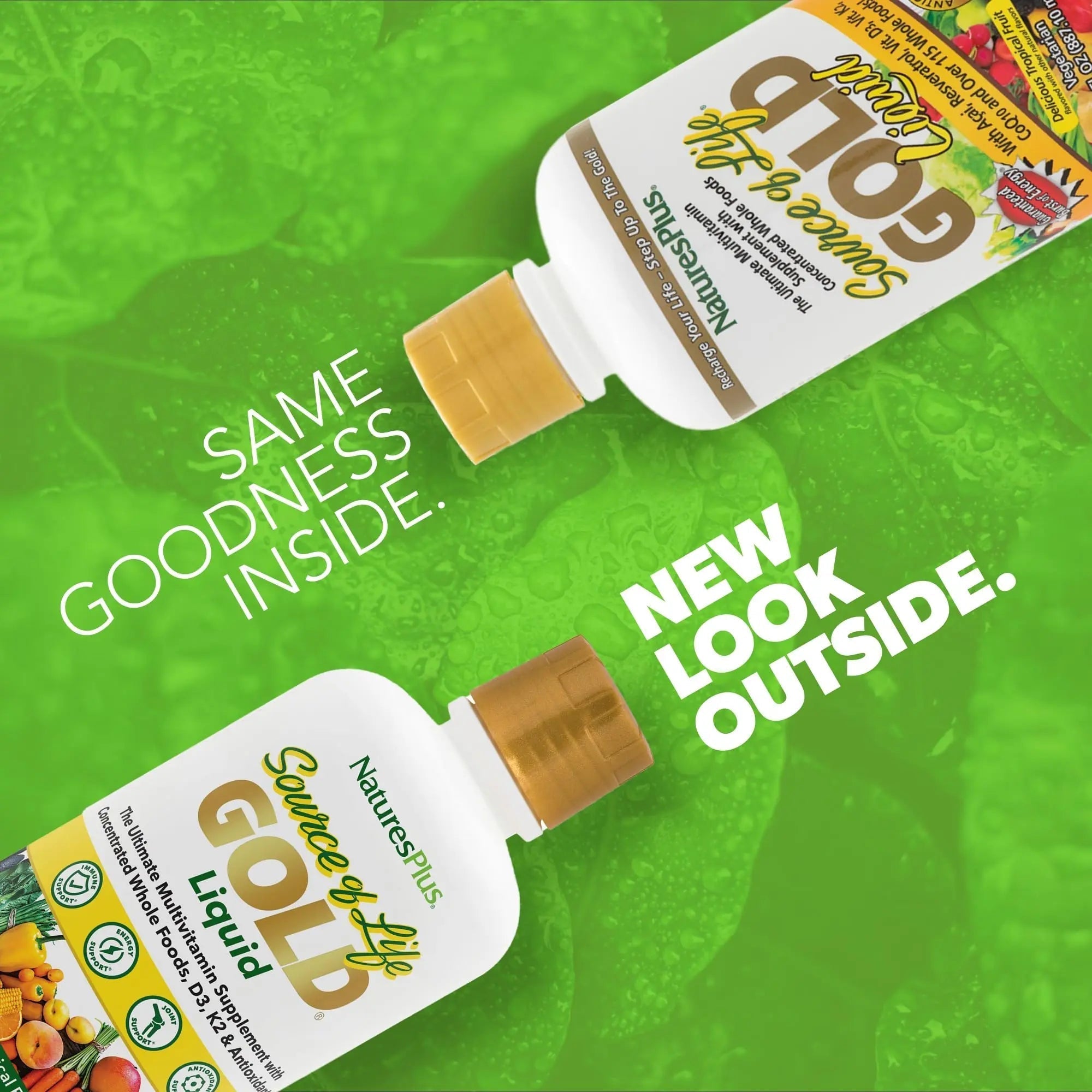 NaturesPlus Source of Life Gold Multivitamin Liquid 30 oz Supports Energy Production, Healthy Immune System & Well-Being Includes Vitamins D3, B12, K2 NaturesPlus buy supplements canada