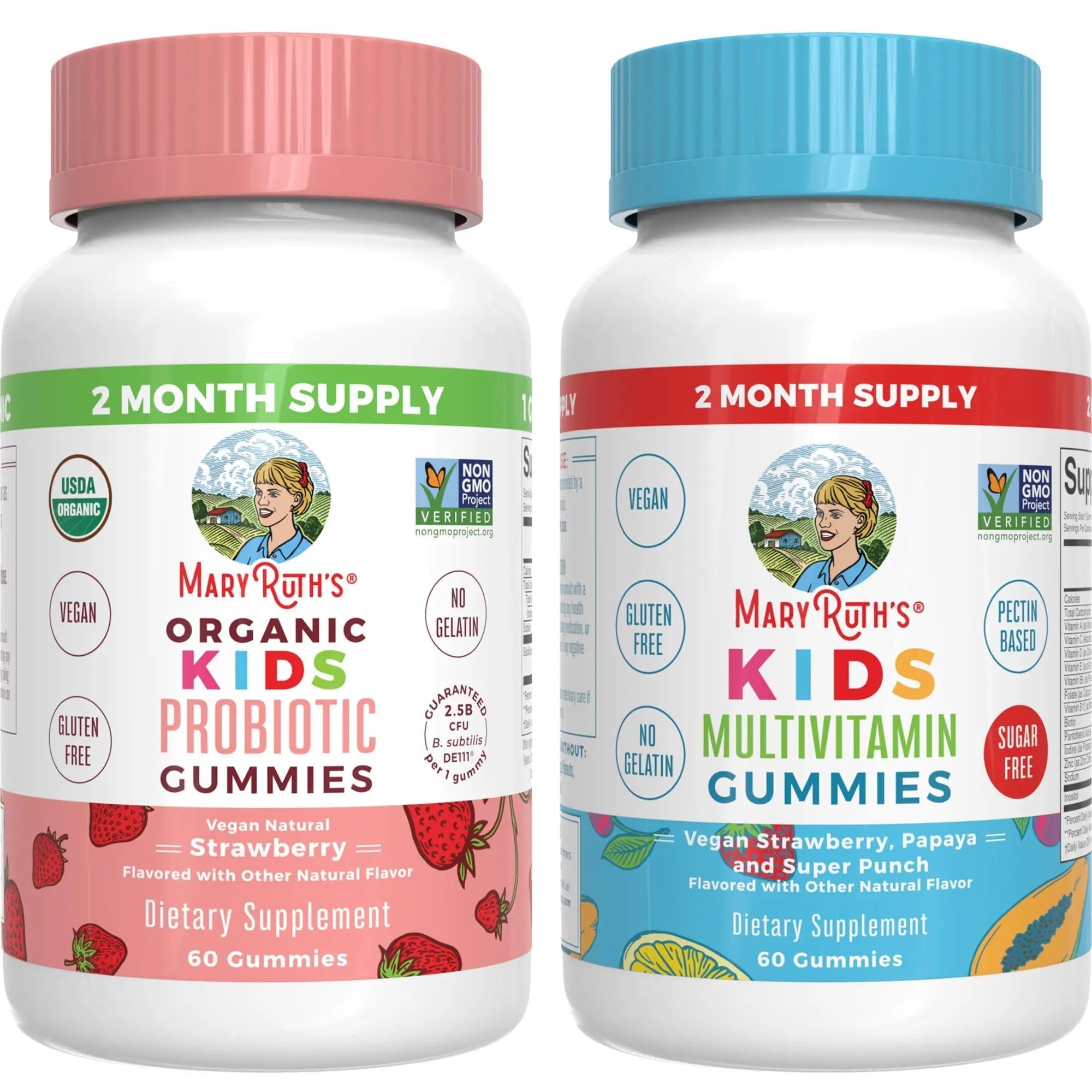MaryRuth Organics Multivitamin and Probiotic Gummies (Strawberry) for Kids | Clean Label Project Verified® | Vitamins for Gut Health MARYRUTH'S buy supplements canada