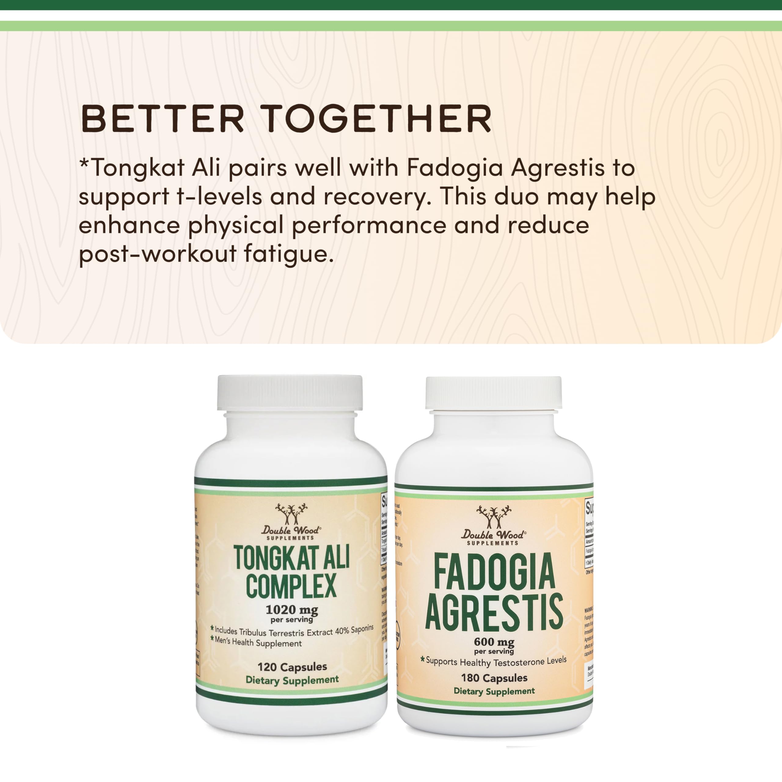 Tongkat Ali Extract - Ultra High Potency 200:1 - for Men (Longjack) Eurycoma Longifolia, 1000mg per Serving, 120 Capsules - with 20mg Tribulus Terrestris Double Wood Supplements buy supplements canada