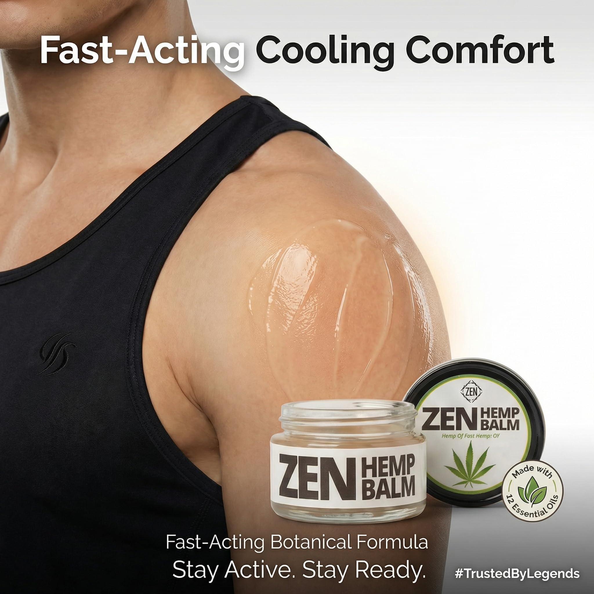 ZEN Hemp Balm 3 Pack – Fast-Acting Pain Relief for Muscles & Joints – Plant-Based Topical – 0.7 oz Each ZEN buy supplements canada