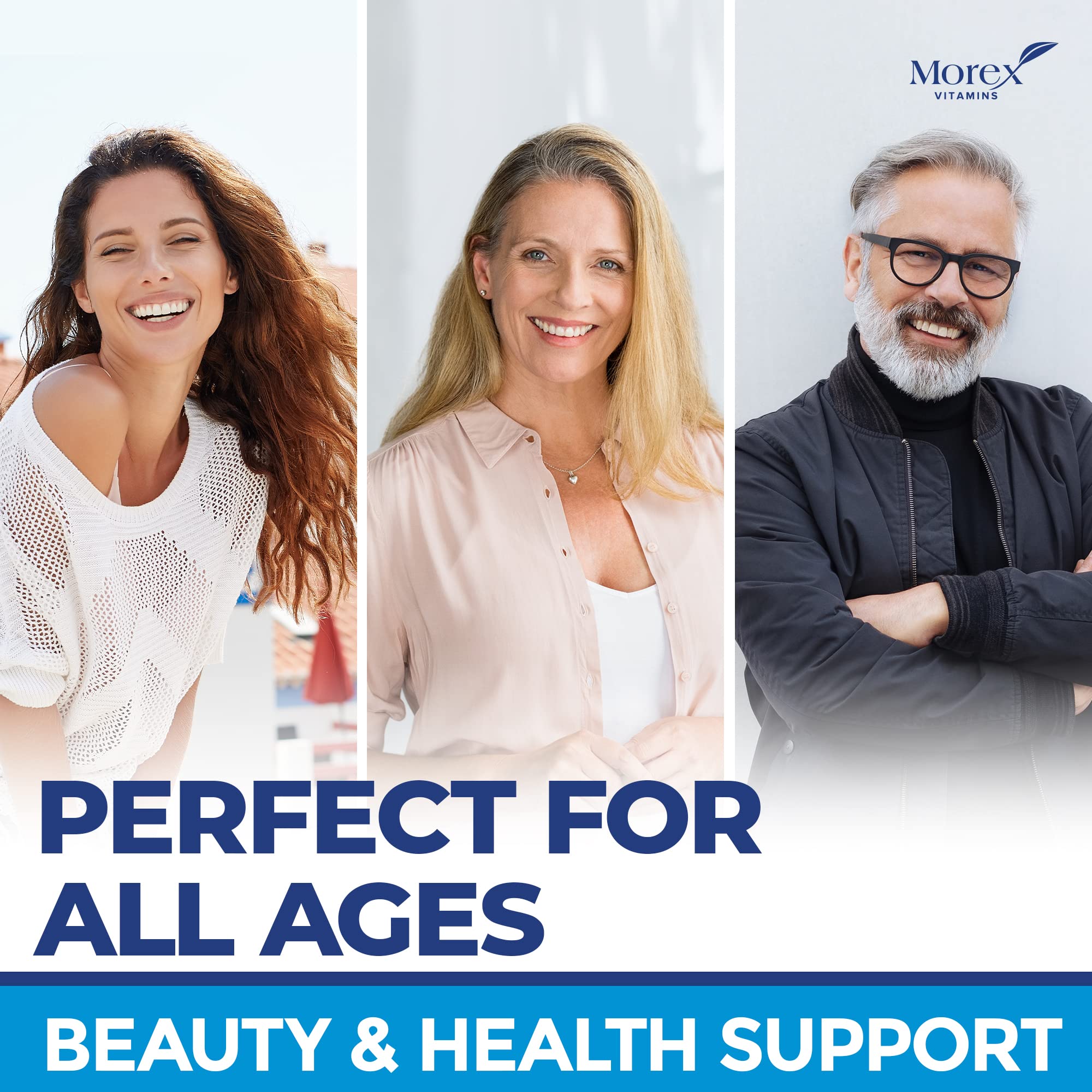 Multi Collagen Pills (Types I, II, III, V & X) - Marine Collagen & Bone Broth Capsules MOREX VITAMINS buy supplements canada