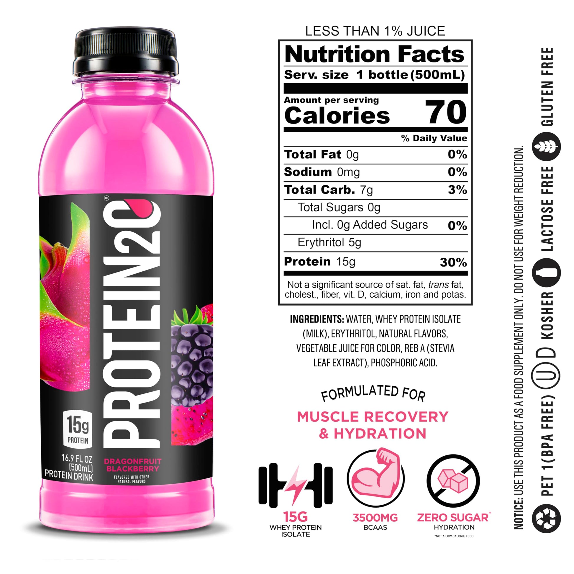 Protein2o 15g Whey Protein Isolate Infused Water, Ready To Drink, Sugar Free, Gluten Free Protein2o buy supplements canada