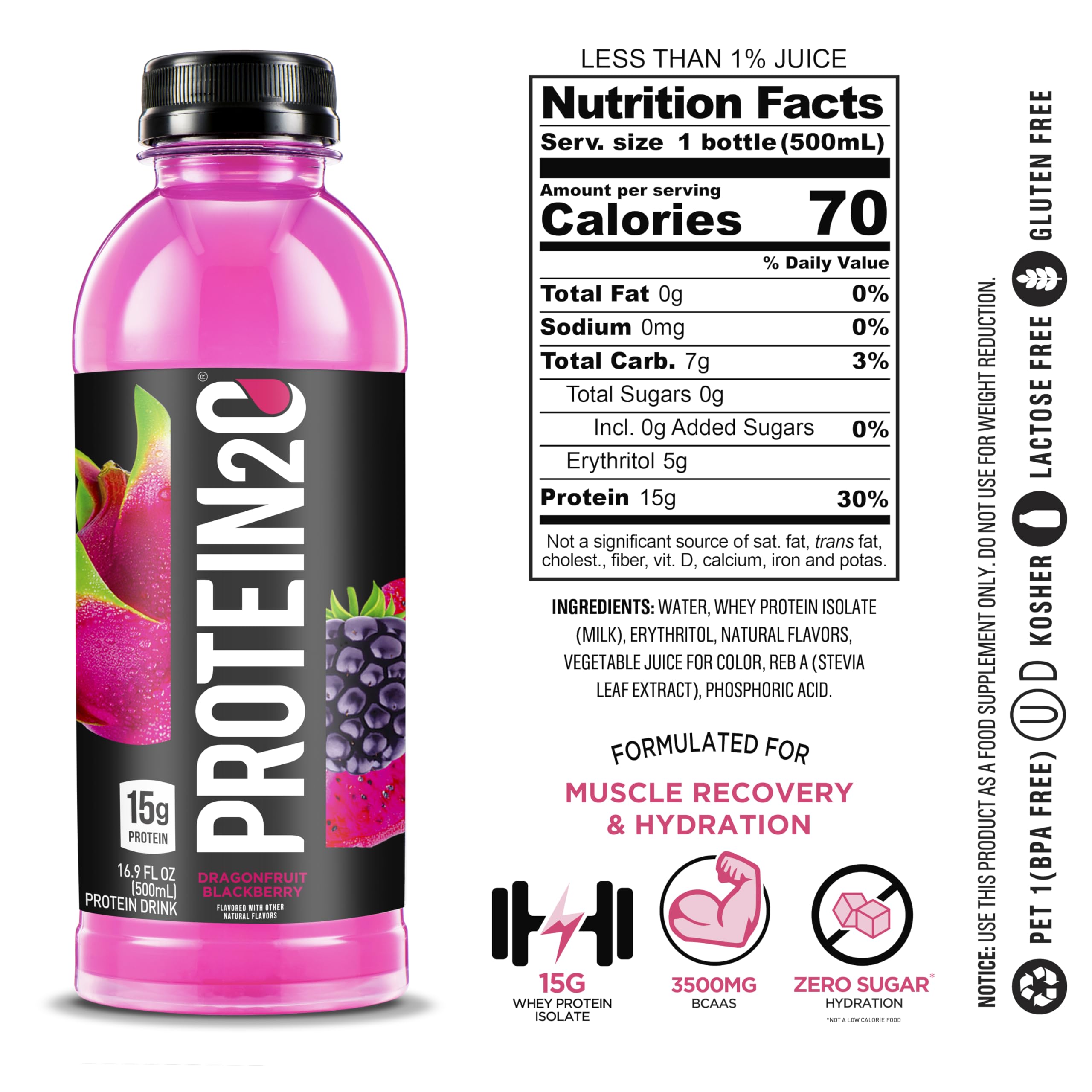 Protein2o 15g Whey Protein Isolate Infused Water, Ready To Drink, Sugar Free, Gluten Free Protein2o buy supplements canada