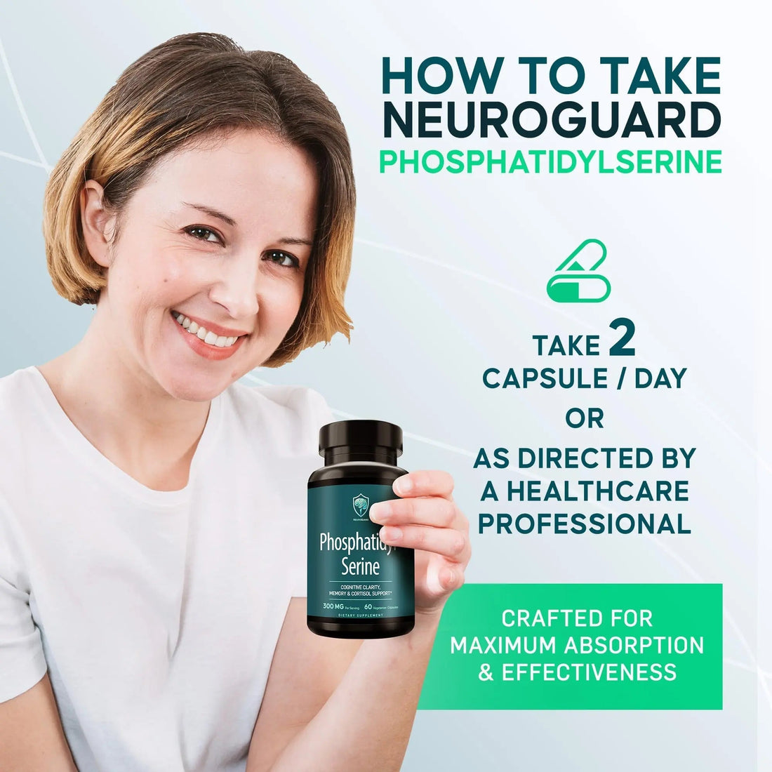 Phosphatidylserine Supplement – Premium Nootropic for Brain Health, Memory, Focus & Stress Support – 300mg Sunflower Lecithin NeuroGuard buy supplements canada