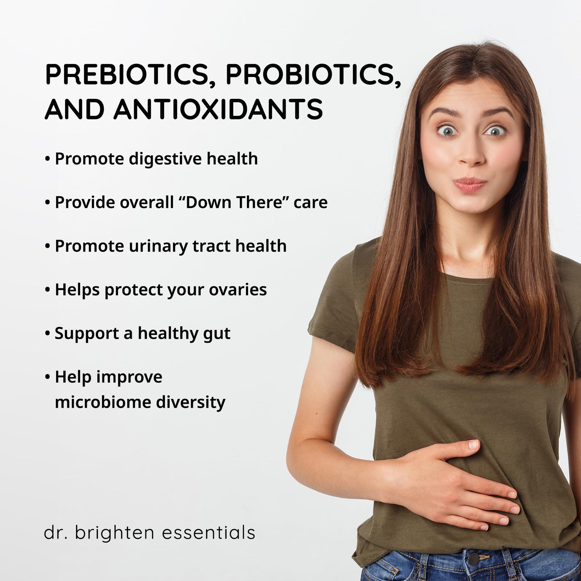 Dr. Brighten Women’s Probiotic - Probiotics, Prebiotics with Antioxidants & Sunfiber for Healthy Hormones, Balanced Female Microbiome, Ovaries and Immune Health - 60 Capsules Dr. Brighten buy supplements canada