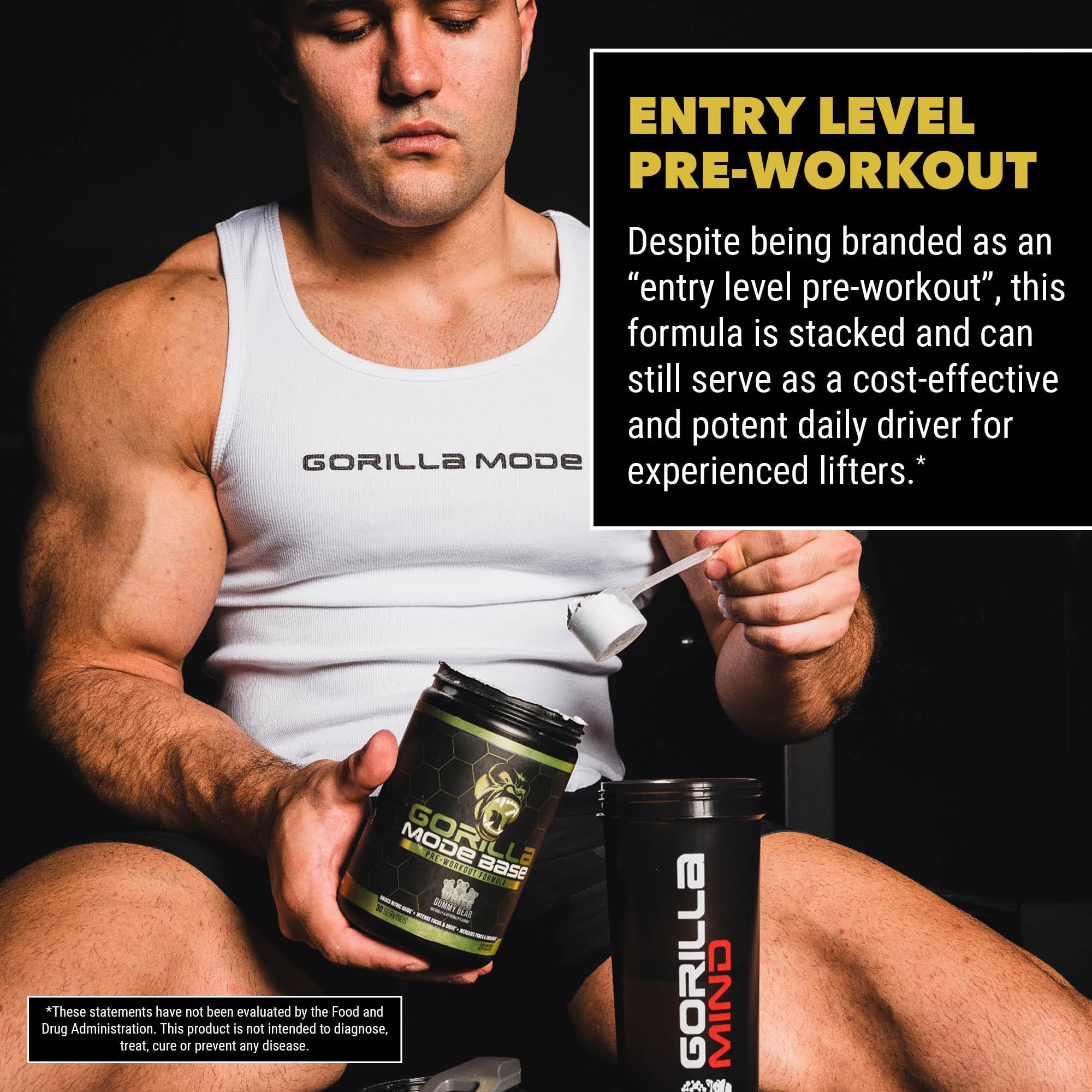 Gorilla Mode Base Pre Workout - Raises Nitric Oxide · Intense Focus & Drive · Endurance Gorilla Mind buy supplements canada