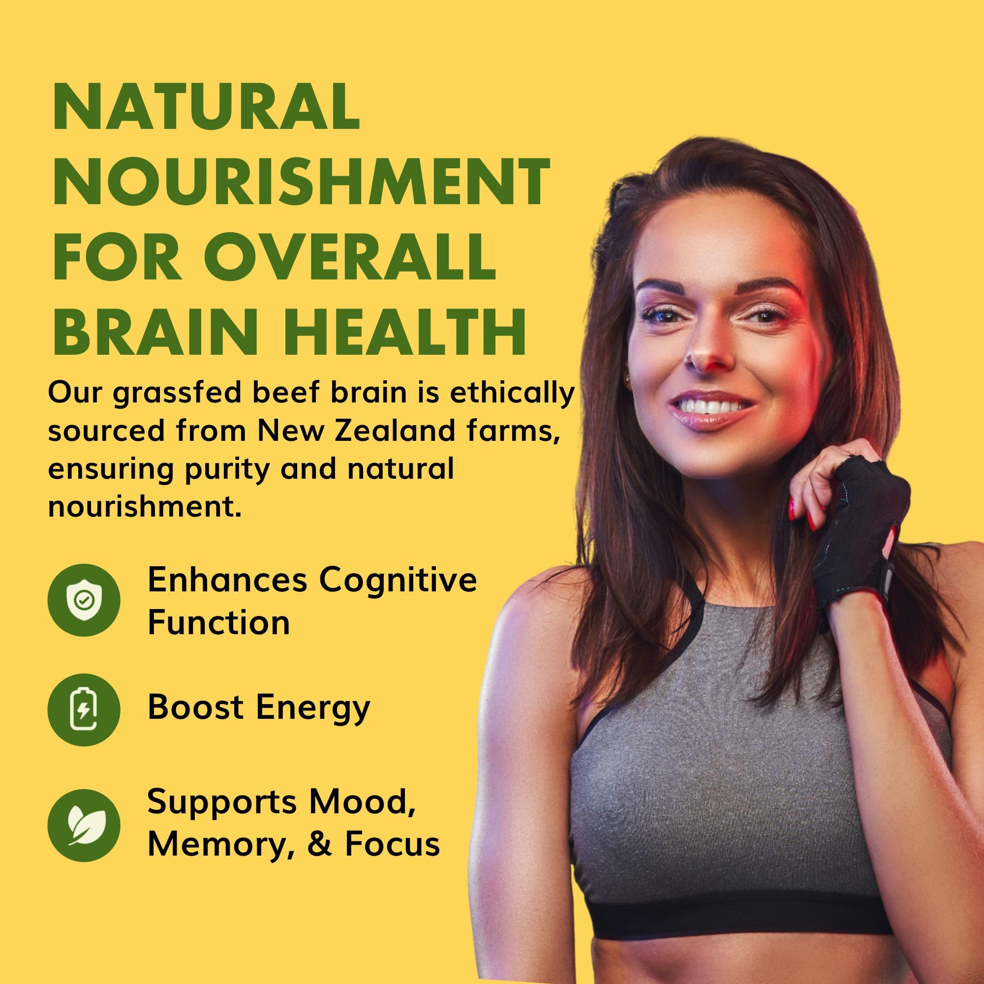 Primal Being Grassfed Beef Brain, Supports Memory, Mood, Focus, Energy, Cognitive Health - 90 Capsules, 1500mg per Serving Primal Being buy supplements canada