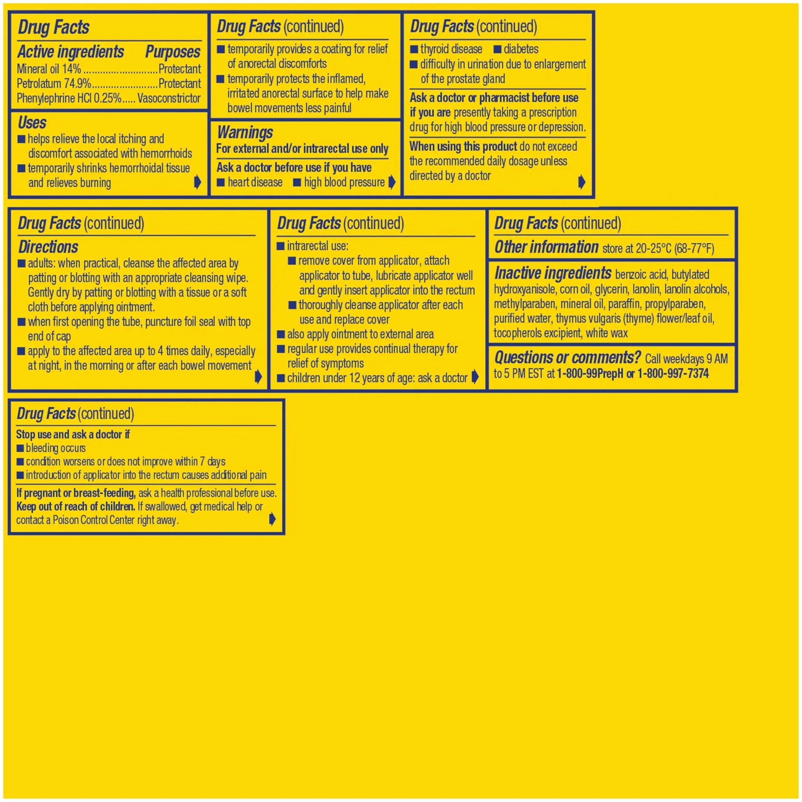 Preparation H Hemorrhoid Ointment, Itching, Burning and Discomfort Relief - 1 Oz Tube Preparation H buy supplements canada