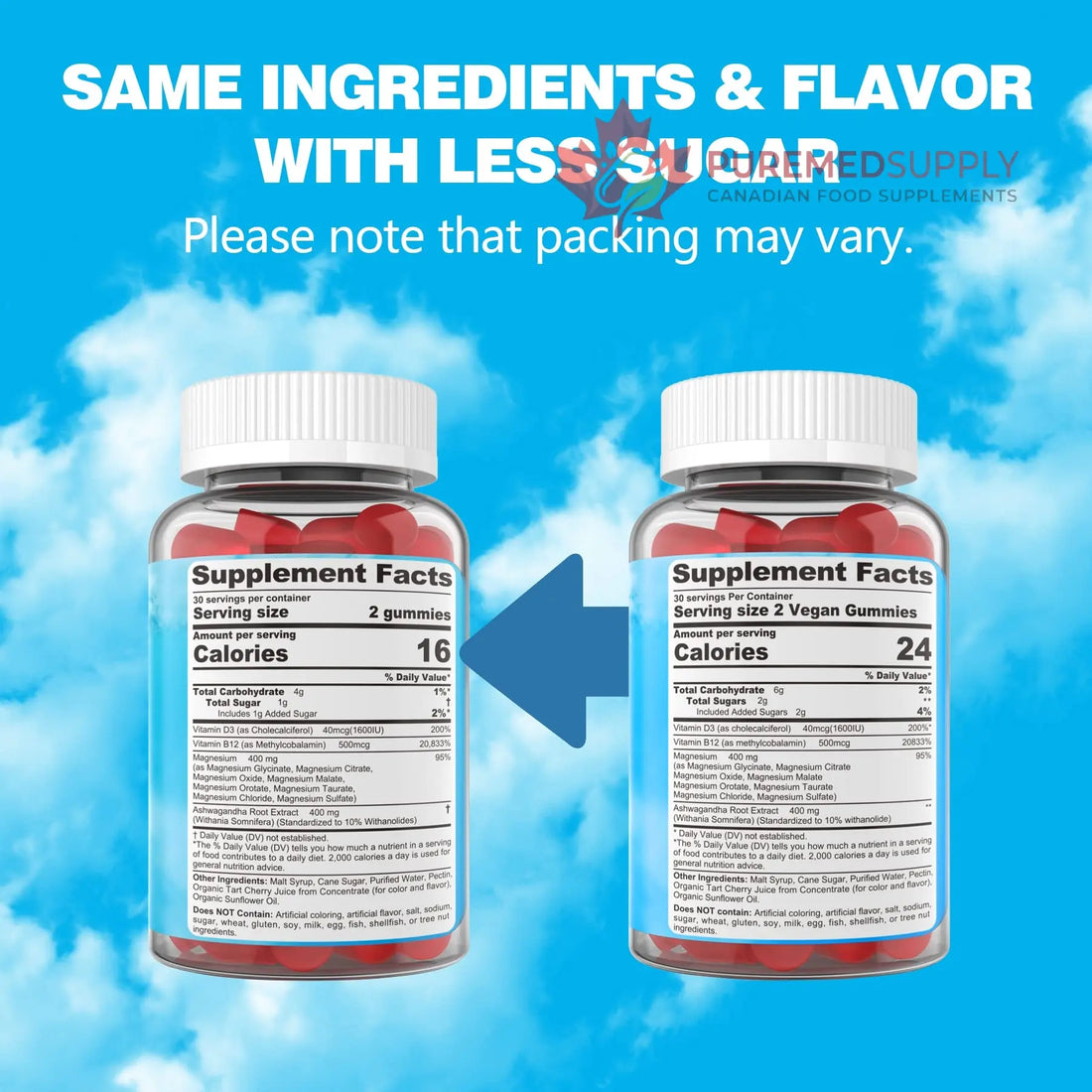 Magnesium Complex Gummies 400mg | as 8 Forms of Magnesium Glycinate, Malate, Citrate, Taurate, Oxide & More | w/Ashwagandha Extract, D3 & B12 Supports for Calm, Zzz, Mood, Muscle Cramp - Vegan 120Cts EnvyCure buy supplements canada