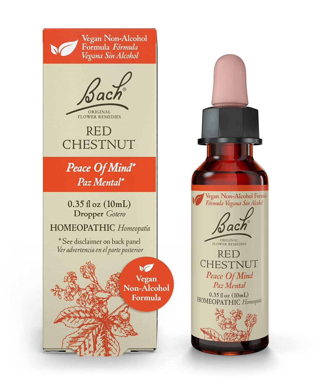 Bach Original Flower Remedies, Red Chestnut for Peace of Mind (Non-Alcohol Formula) Bach buy supplements canada