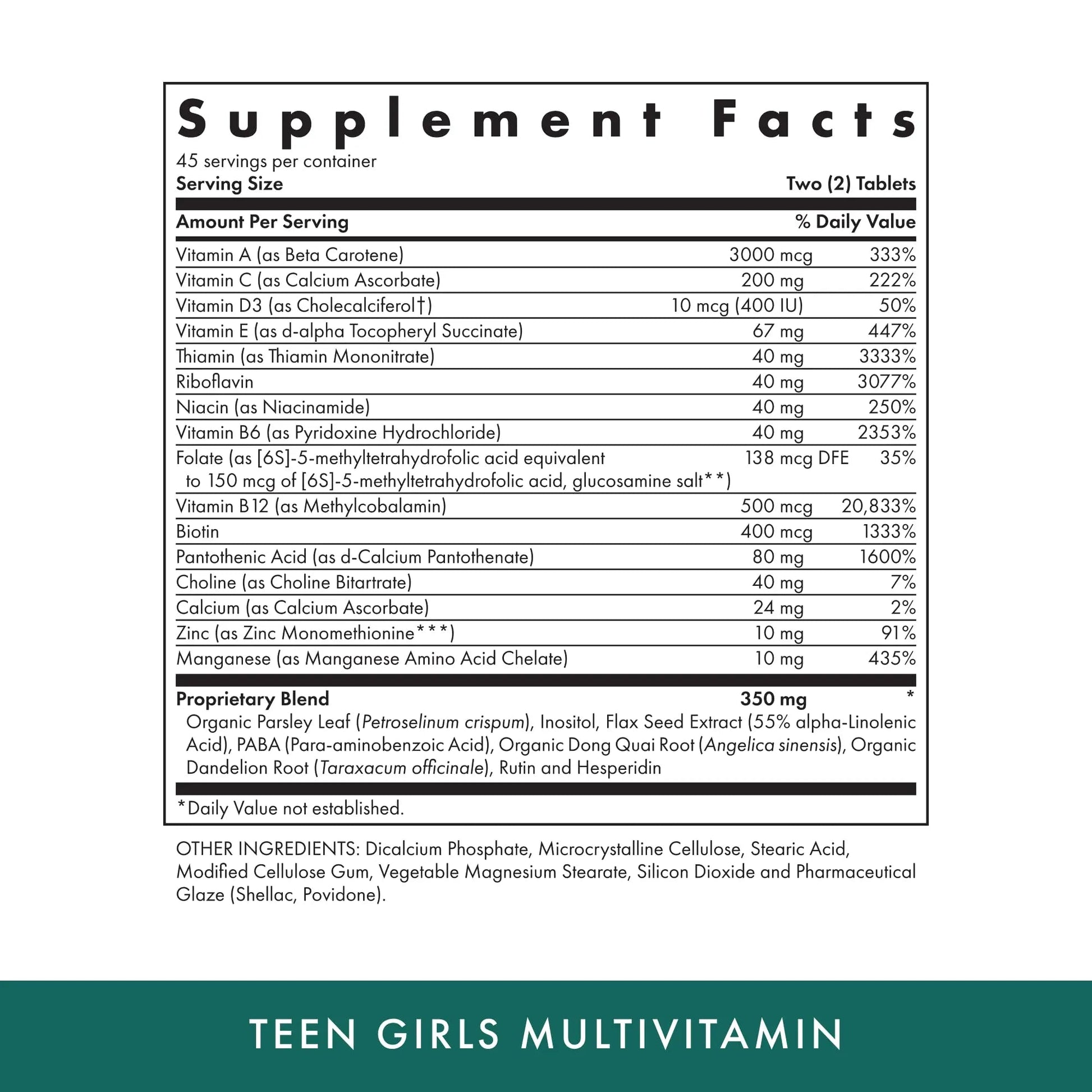 MICHAEL'S Health Naturopathic Programs Teen Girls Multivitamin - 90 Vegetarian Tablets - with B Complex Vitamins MICHAEL'S buy supplements canada