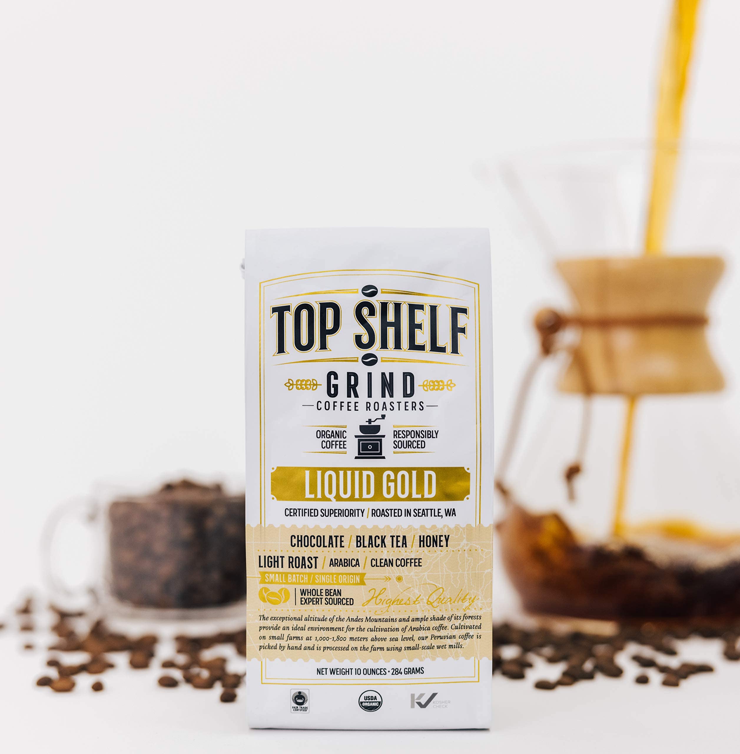 Organic Light Roast Whole Bean Coffee, The Best Espresso Beans from Peru Join Top Shelf Grind buy supplements canada