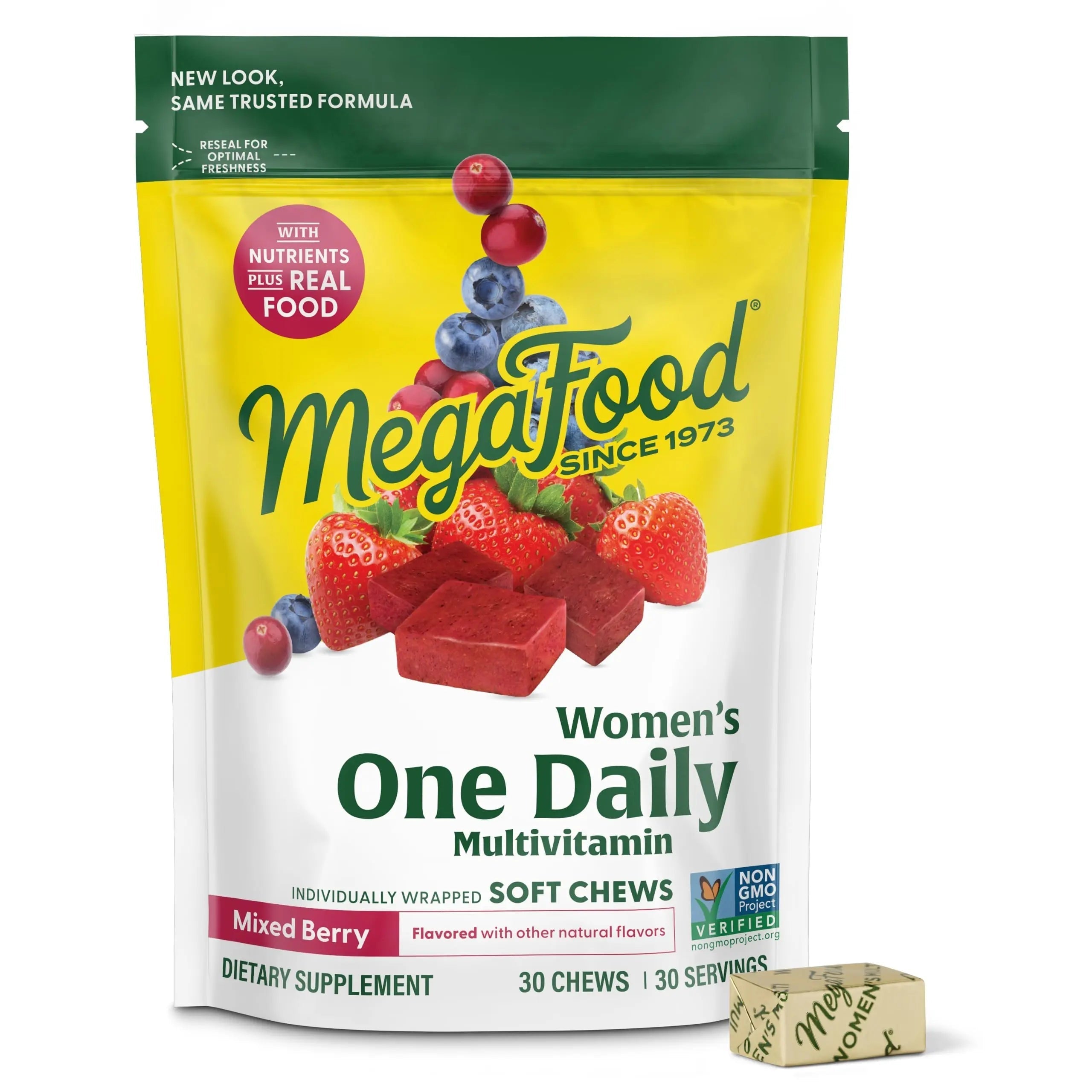 MegaFood Multivitamin for Women, One Daily Multivitamins, Soft Chews with Folate, Methylated B12, Vitamin B6, Biotin, Vitamin D3, C & A MegaFood buy supplements canada