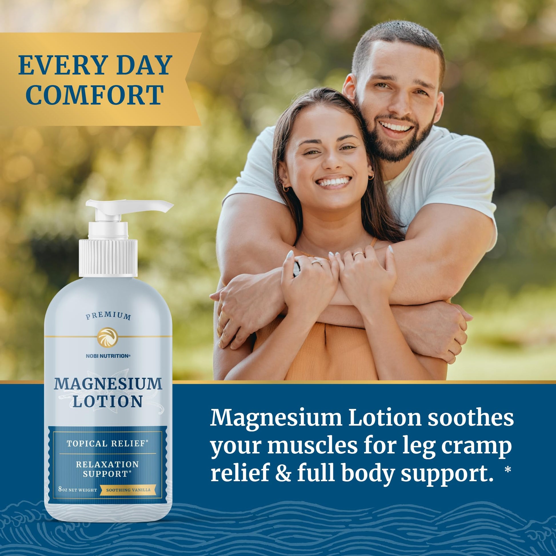 Magnesium Lotion | Relieves Muscle Cramps & Soreness | Relaxation & Calming Support Nobi Nutrition buy supplements canada