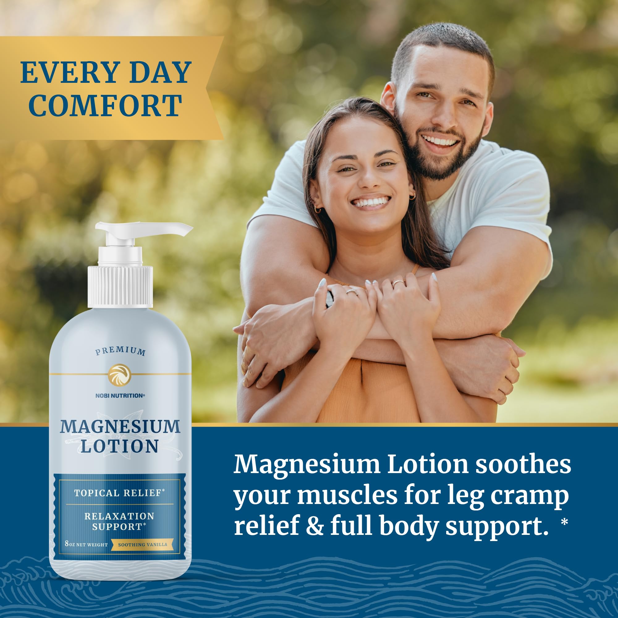 Magnesium Lotion | Relieves Muscle Cramps & Soreness | Relaxation & Calming Support Nobi Nutrition buy supplements canada