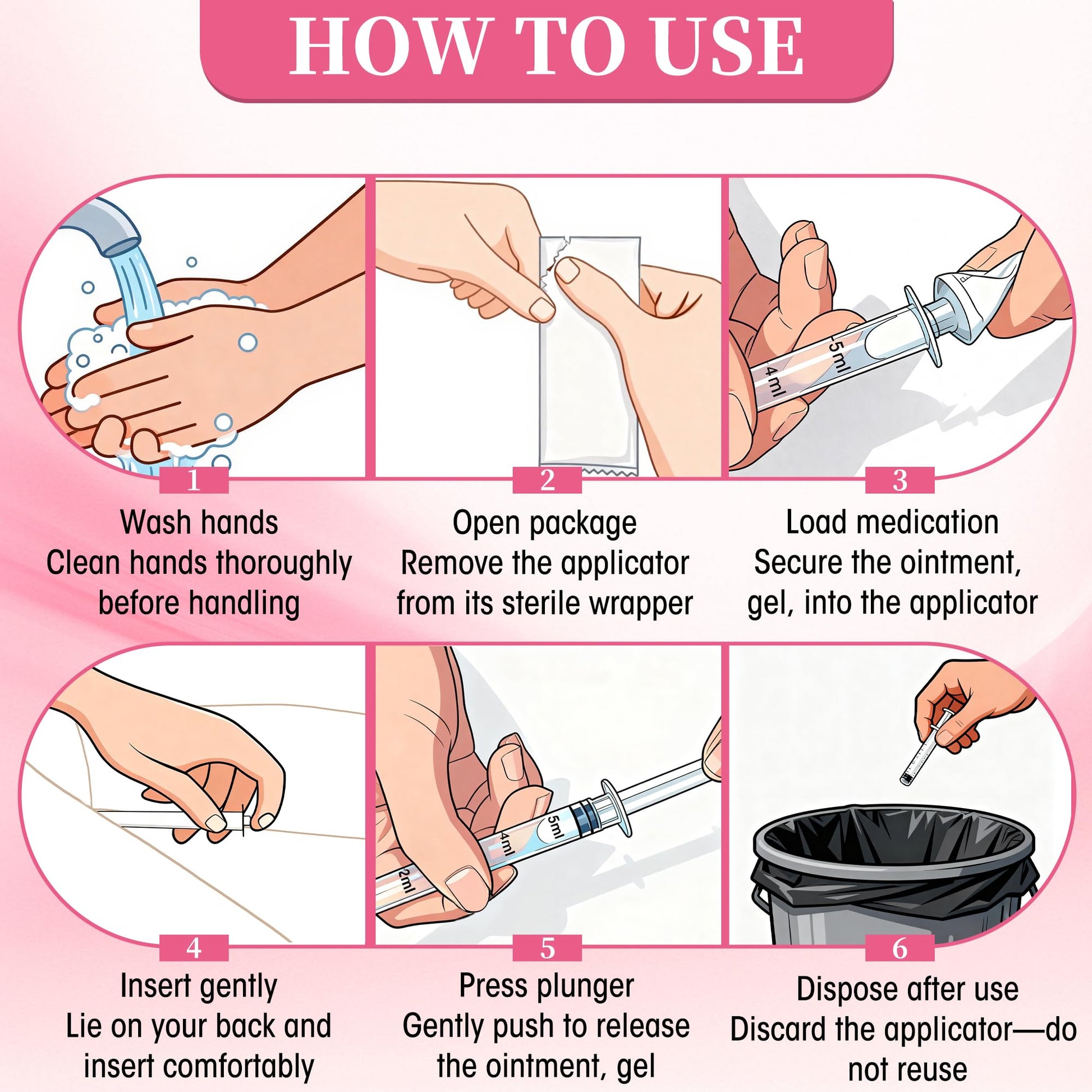 Disposable Vaginal Suppository Applicator for Women – 8ml Lube Injector Syringes with Smooth Tip, Fits Most Creams Gels Pills Tablet Suppositories, Sterilized Individually Wrapped, Pack of 20 BeHerk buy supplements canada