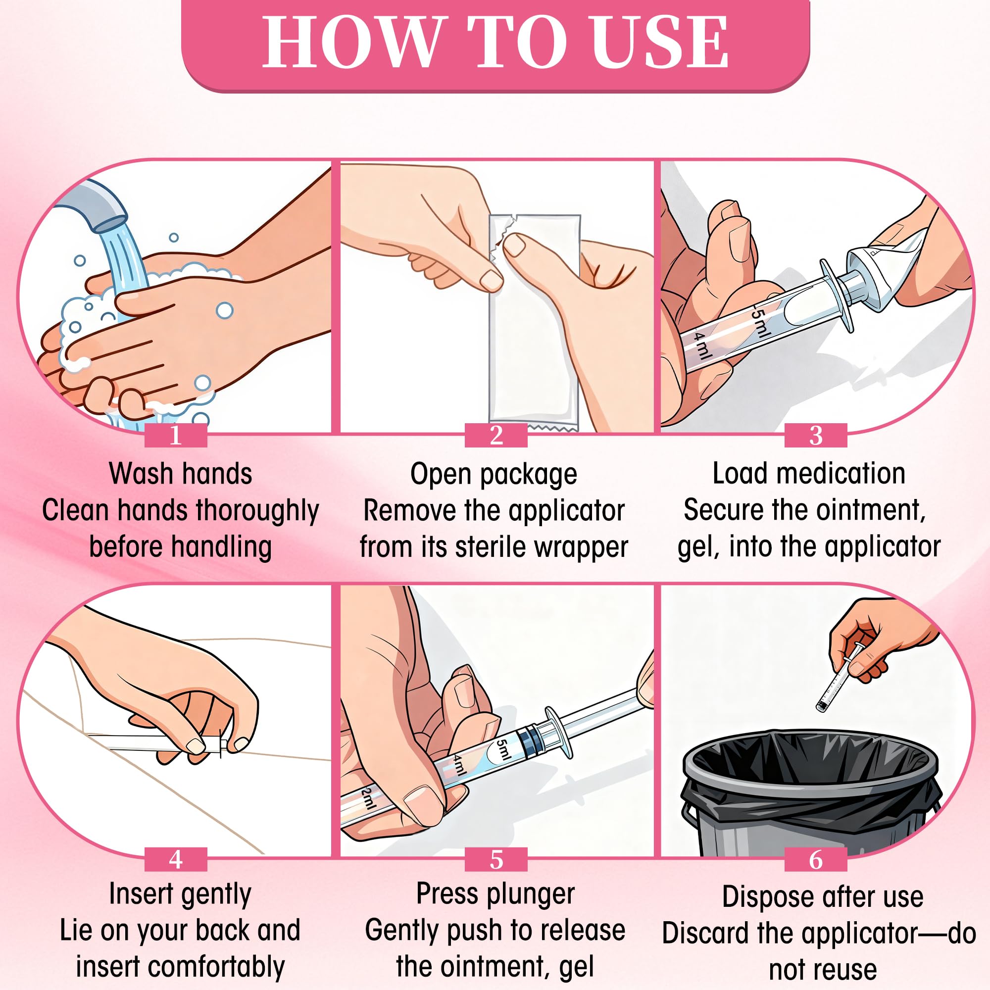Disposable Vaginal Suppository Applicator for Women – 8ml Lube Injector Syringes with Smooth Tip, Fits Most Creams Gels Pills Tablet Suppositories, Sterilized Individually Wrapped, Pack of 20 BeHerk buy supplements canada
