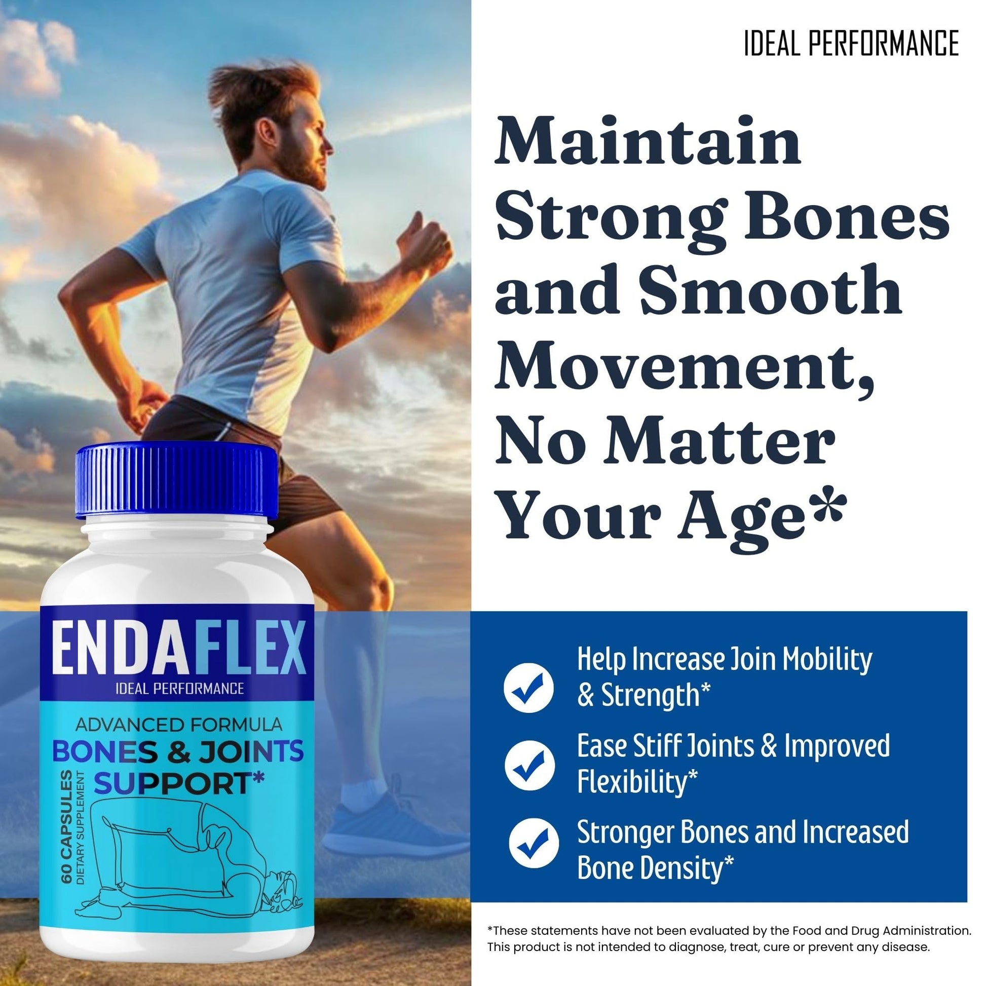 Endaflex Capsules, Advanced Joint Support Supplement Pills for Mobility and Comfort - Maximum Strength, Official Enda Flex Joint Support All Natural Formula, Premium Enda-Flex Reviews (2 Pack) IDEAL PERFORMANCE buy supplements canada