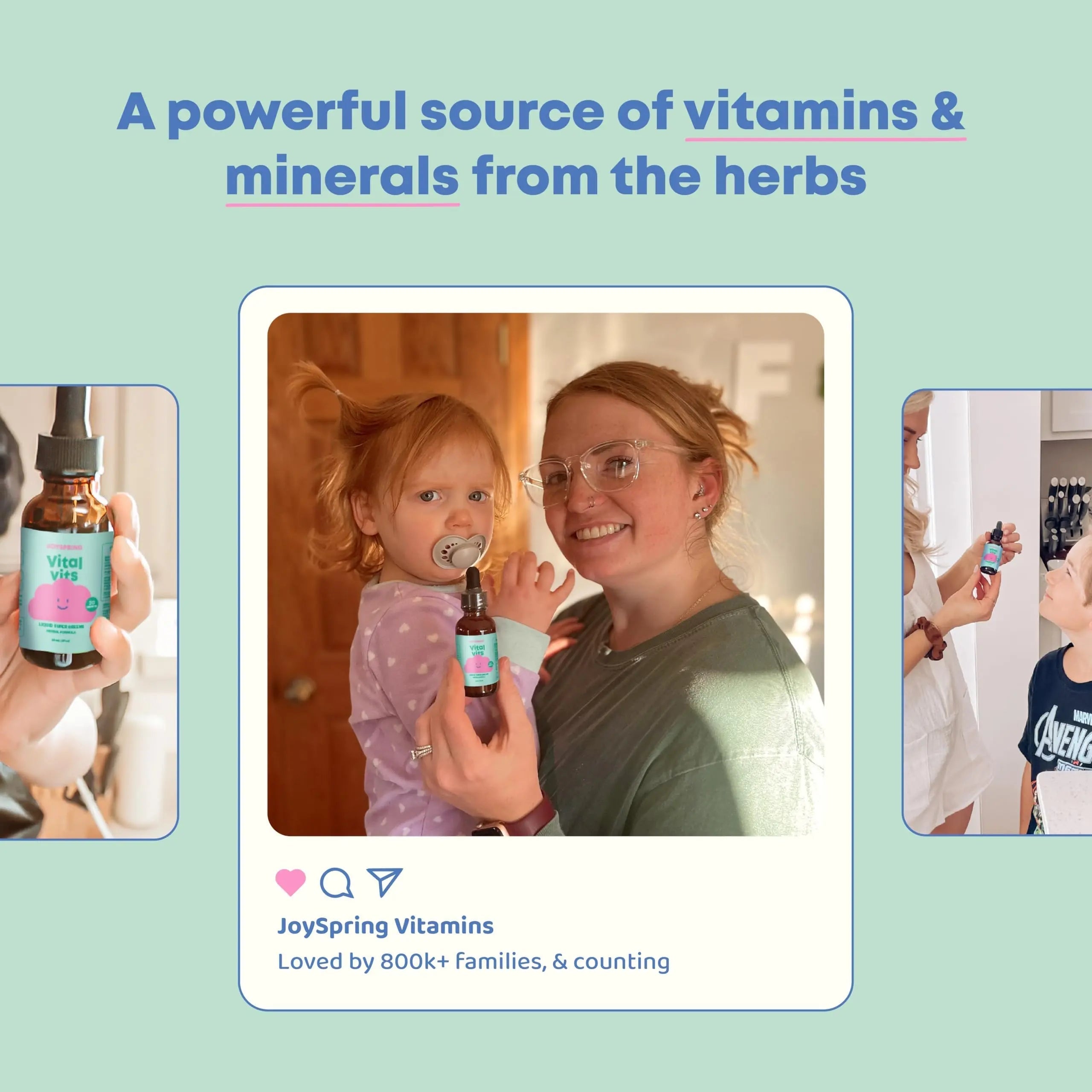 JoySpring Vital Vits - Kids Liquid Multivitamin - 1 fl oz (30 Servings) | Herbal Liquid Vitamins for Kids | Natural Flavor | JoySpring buy supplements canada