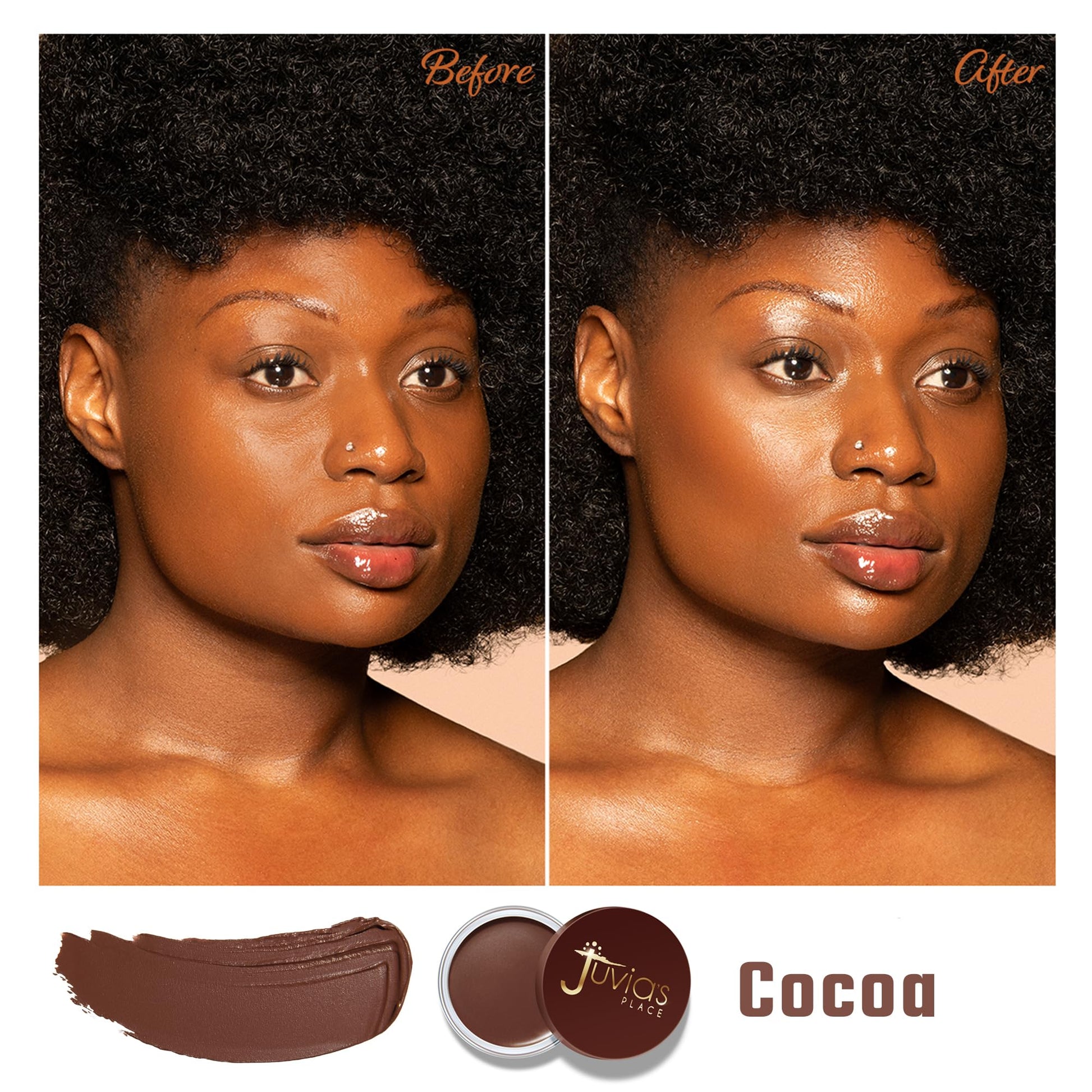 Juvia's Place Bronzed Cream Bronzer - Cocoa - Smooth Cream Bronzer Pot for Sun-Kissed Glow & Warmth, Buildable & Blendable Makeup Contour with Long-Lasting Matte Shimmer Finish, Highly Pigmented Juvia's Place buy supplements canada