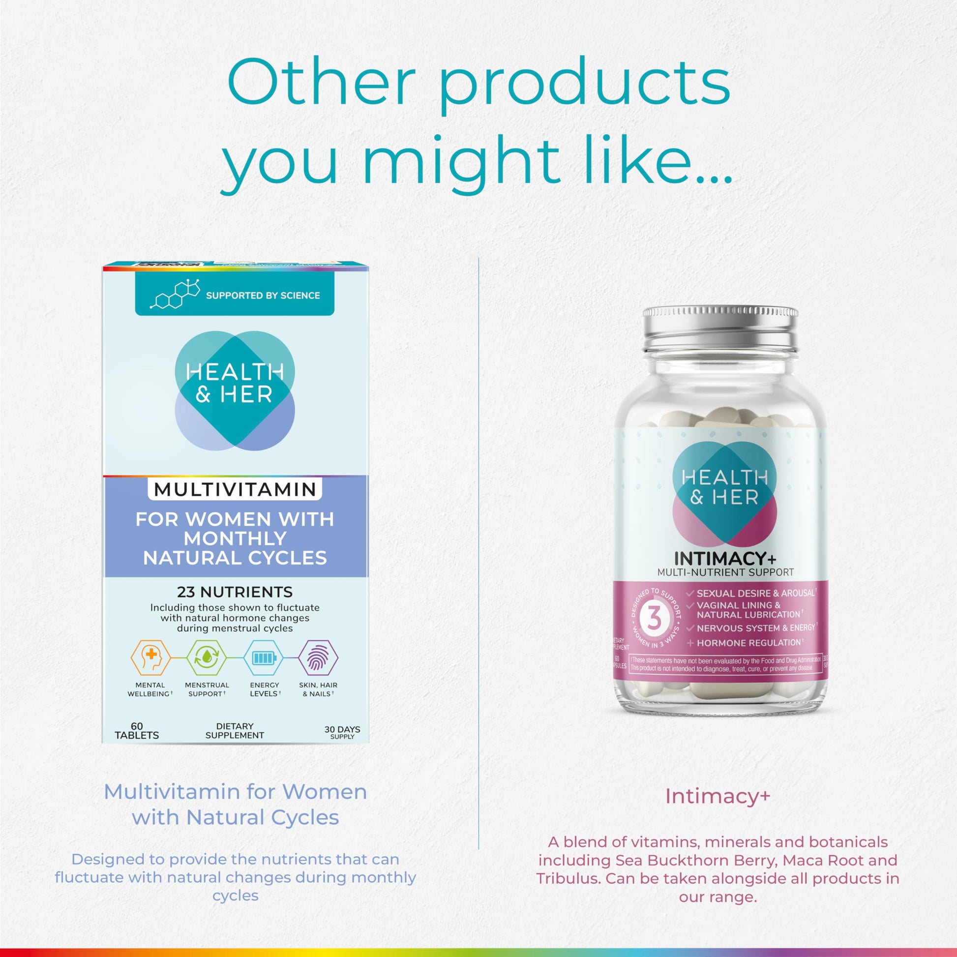 Health & Her Multivitamin Supplement for Women Taking Birth Control - Nutrition Support - 1 Month Supply, 60 Tablets - Vegan & Gluten Free Health and Her buy supplements canada