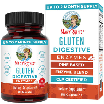 MaryRuth’s Gluten Digestive Enzymes | Up to 2 Month Supply | Proprietary Enzyme Blend | Vegan Pine-Based Capsules | Non-GMO | 60 Count MARYRUTH'S buy supplements canada