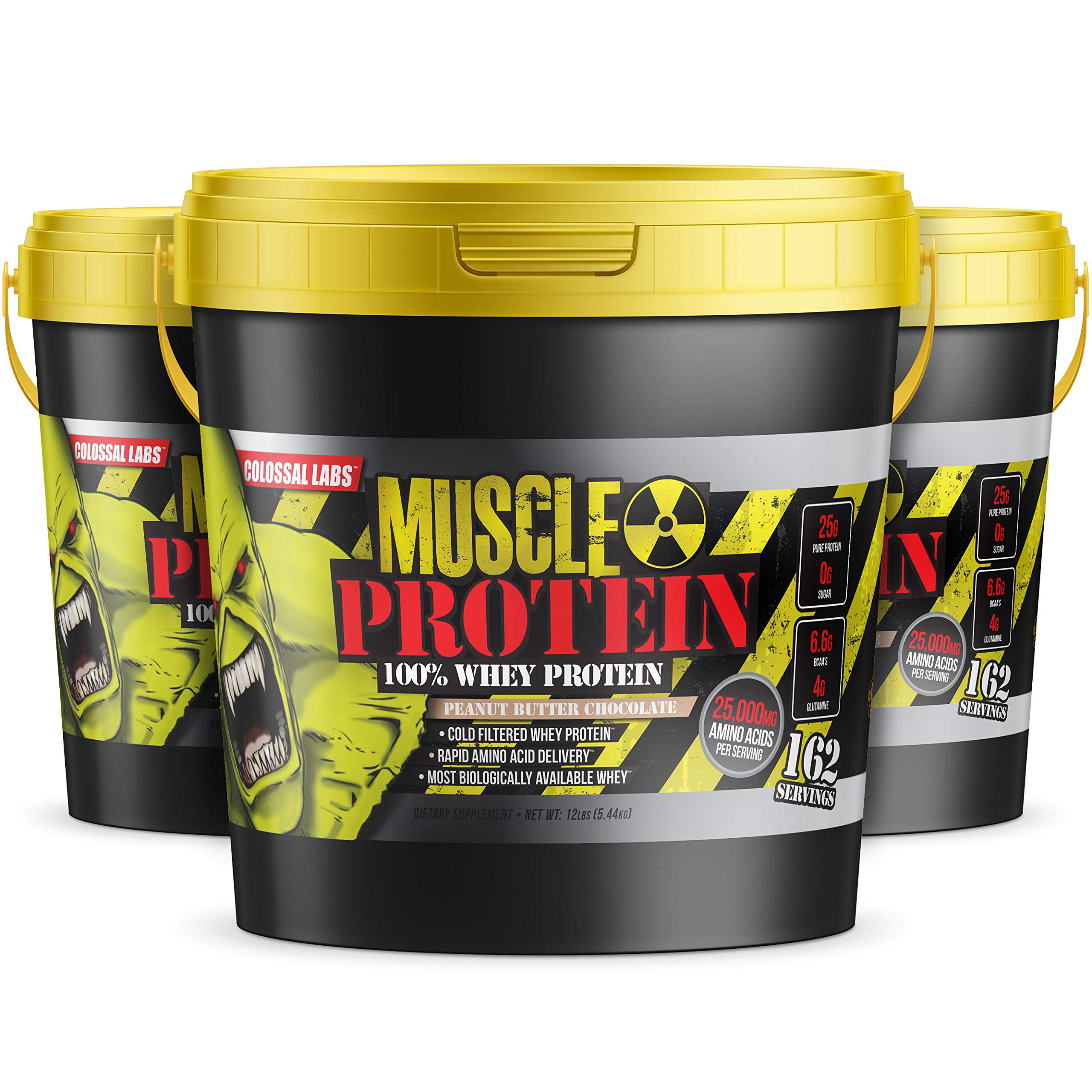 COLOSSAL LABS Muscle Growth Whey Protein [12 lbs/Pack of 1]–Peanut Butter Chocolate COLOSSAL LABS buy supplements canada