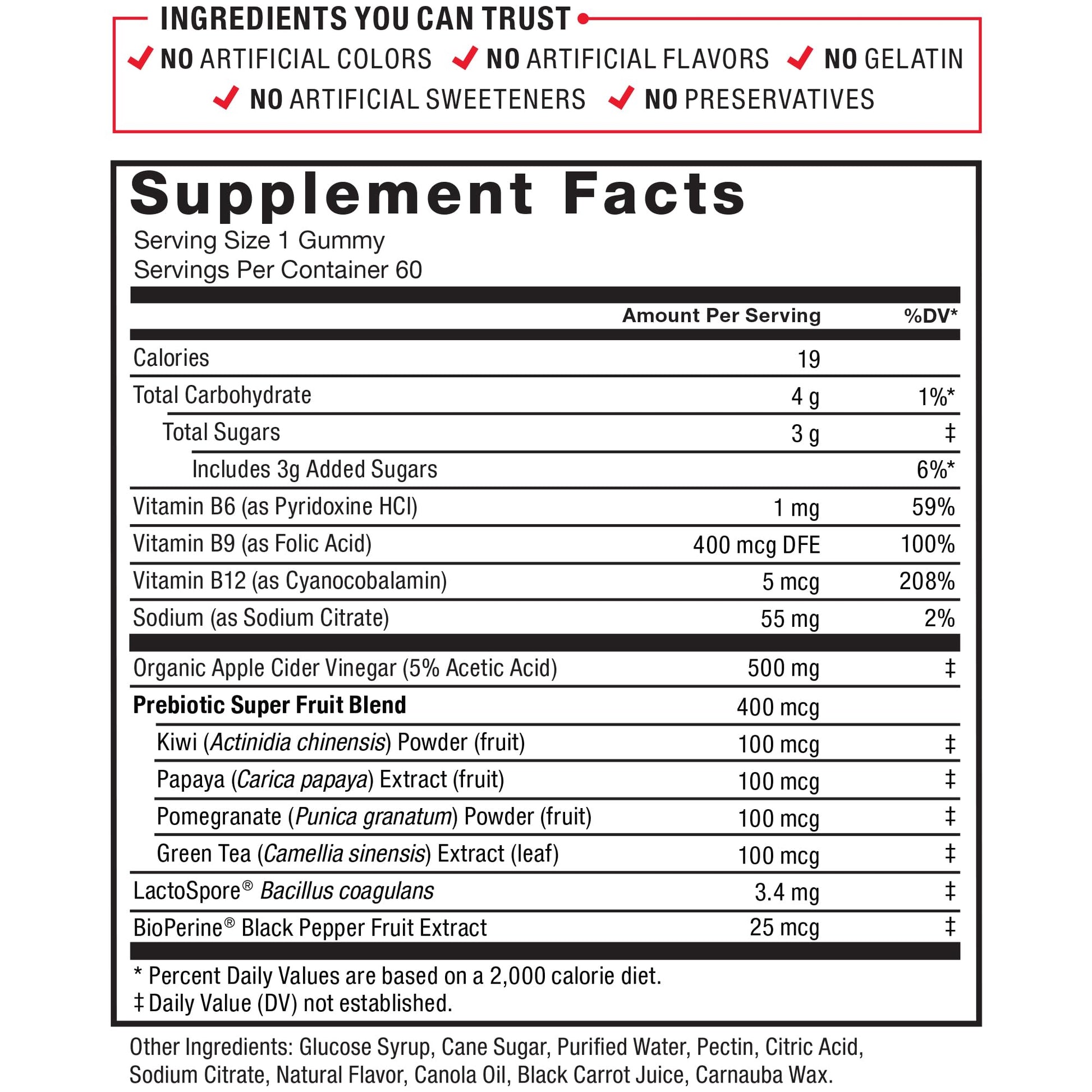 Force Factor ProbioSlim Apple Cider Vinegar Gummies with Organic LactoSpore Probiotics Force Factor buy supplements canada