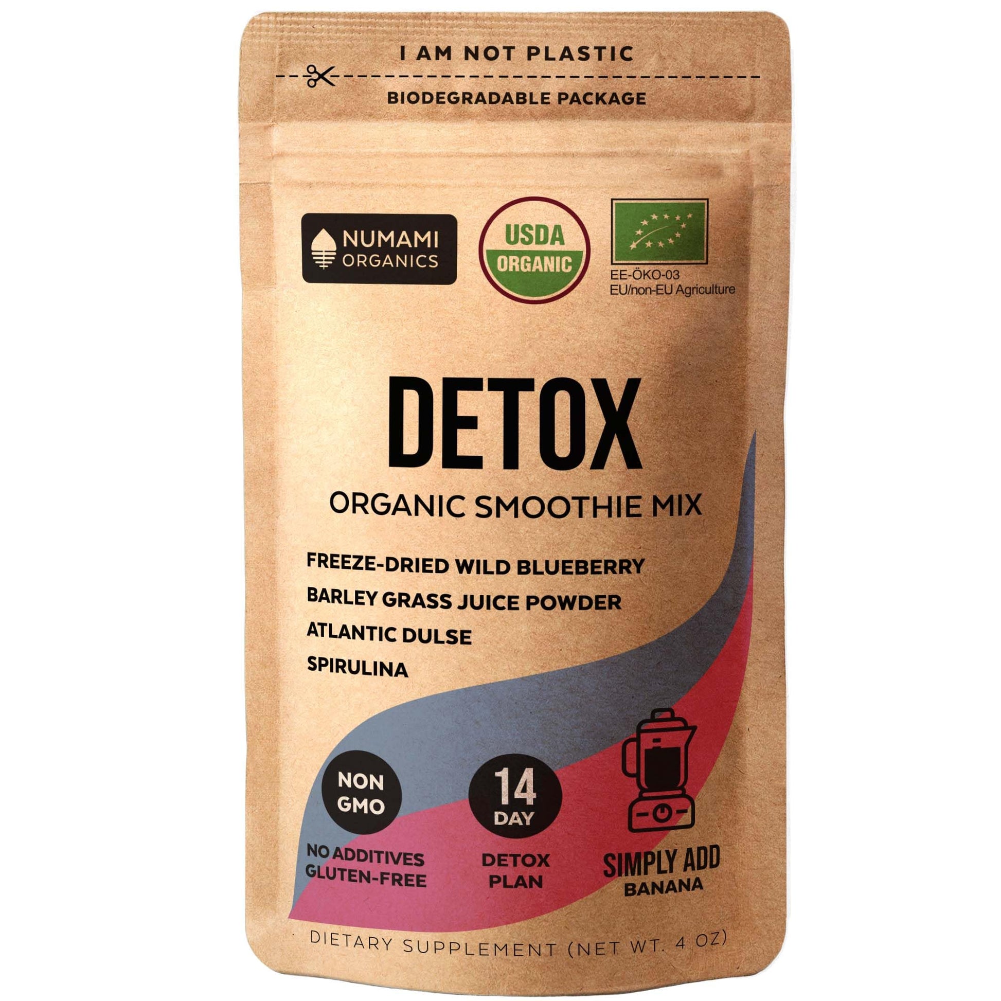 Numami Organic Detox Blueberry Smoothie Powder with Healthy Spirulina, Atlantic Dulse Numami buy supplements canada
