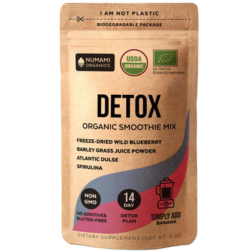 Numami Organic Detox Blueberry Smoothie Powder with Healthy Spirulina, Atlantic Dulse Numami buy supplements canada