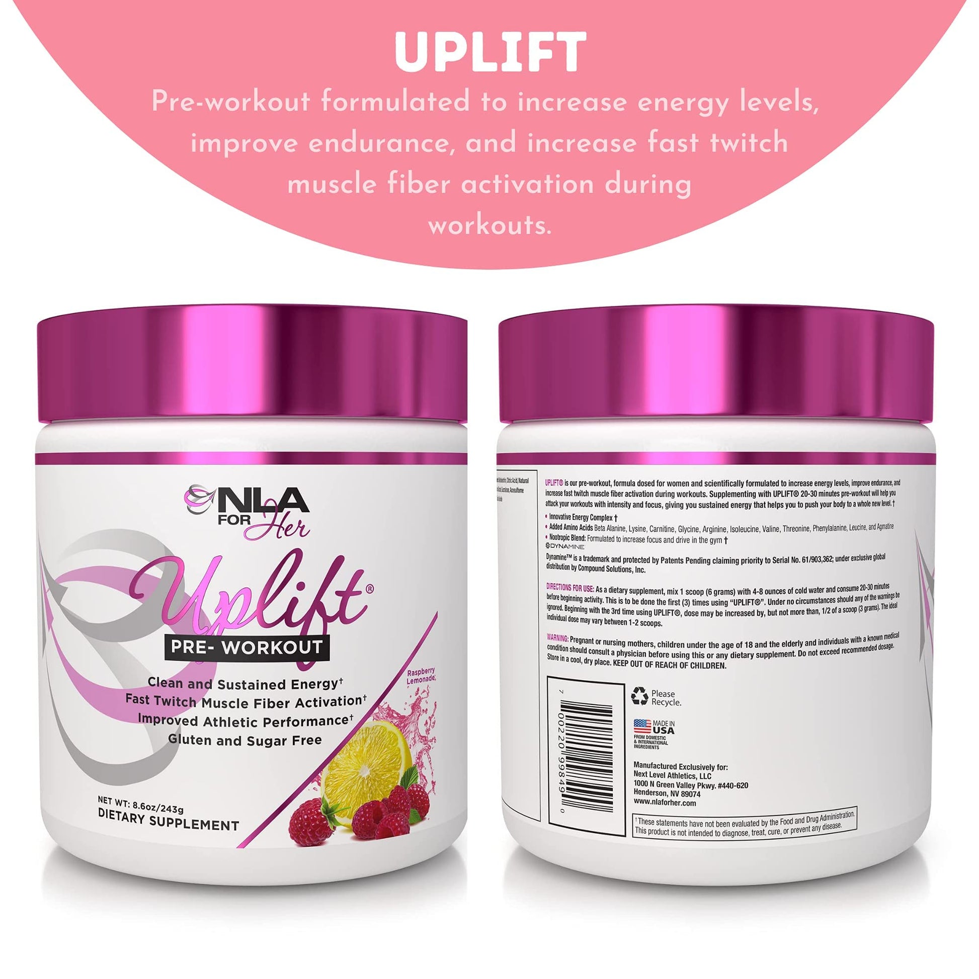 NLA for Her Pre/Intra Workout Stack (Includes Her Thermogenic Amino Georgia Peach NLA for Her buy supplements canada