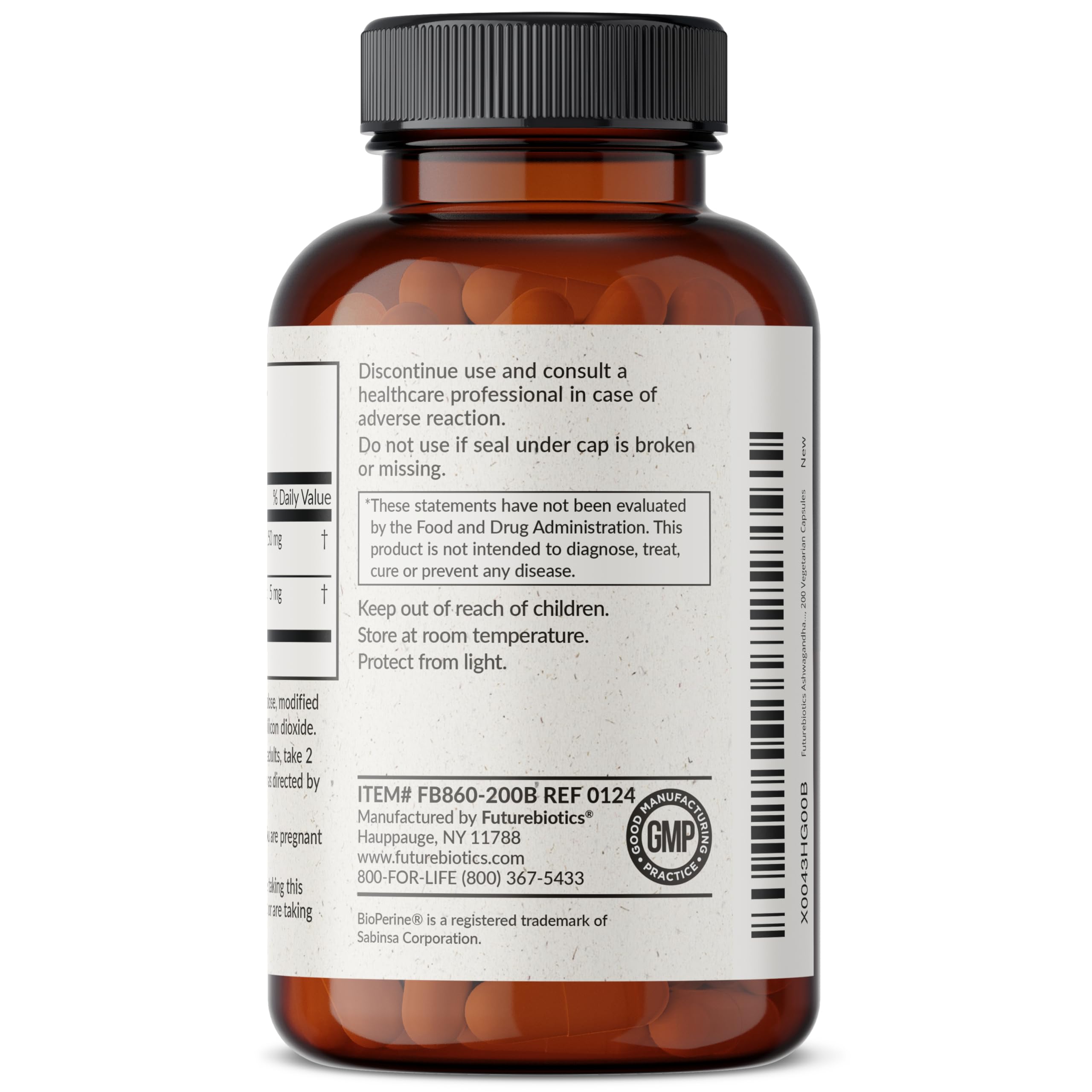Futurebiotics Ashwagandha Extra Strength Stress & Mood Support with BioPerine Futurebiotics buy supplements canada