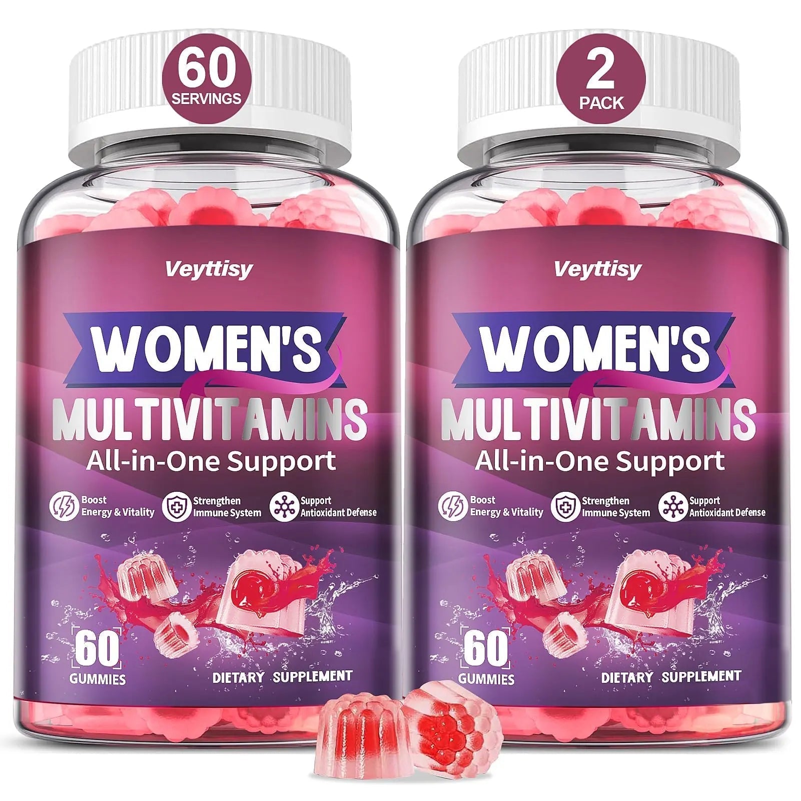 Veyttisy Methylated Multivitamin Gummy for Women - Womens Multivitamin Gummies with Vitamins A C D E, Methylated Folate, Biotin, B Complex Veyttisy buy supplements canada